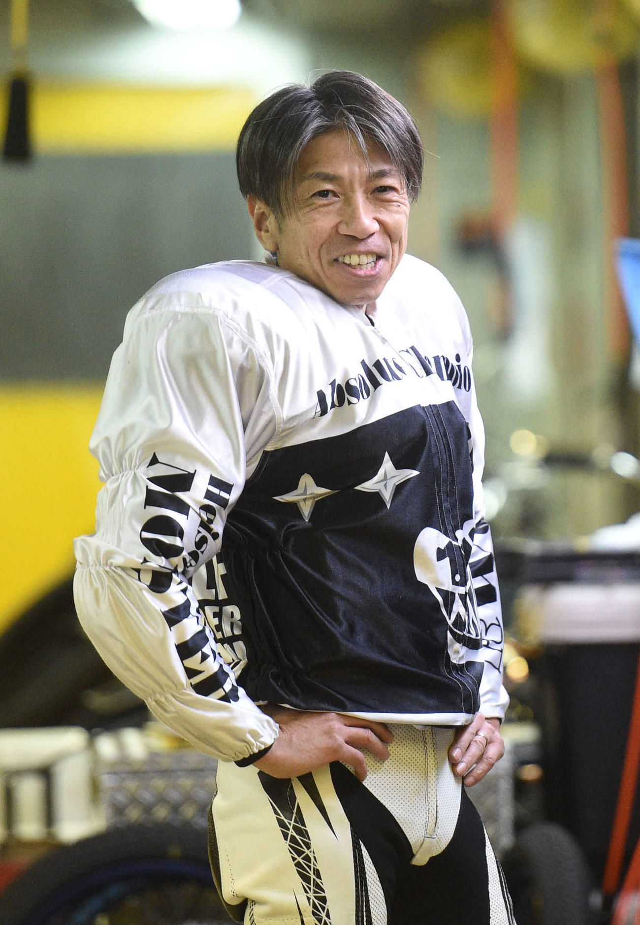 高橋貢が通算214度目の優勝を飾り、自身が持つオートレース界史上最多優勝記録を更新した（22年12月26日撮影）
