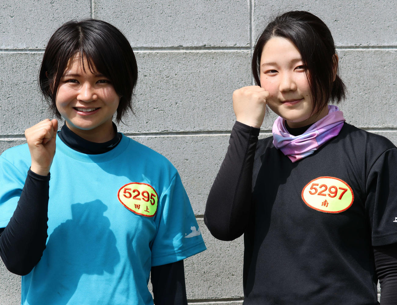 田上凜（写真左）と地元から南彩寧（右）がデビュー戦を迎える