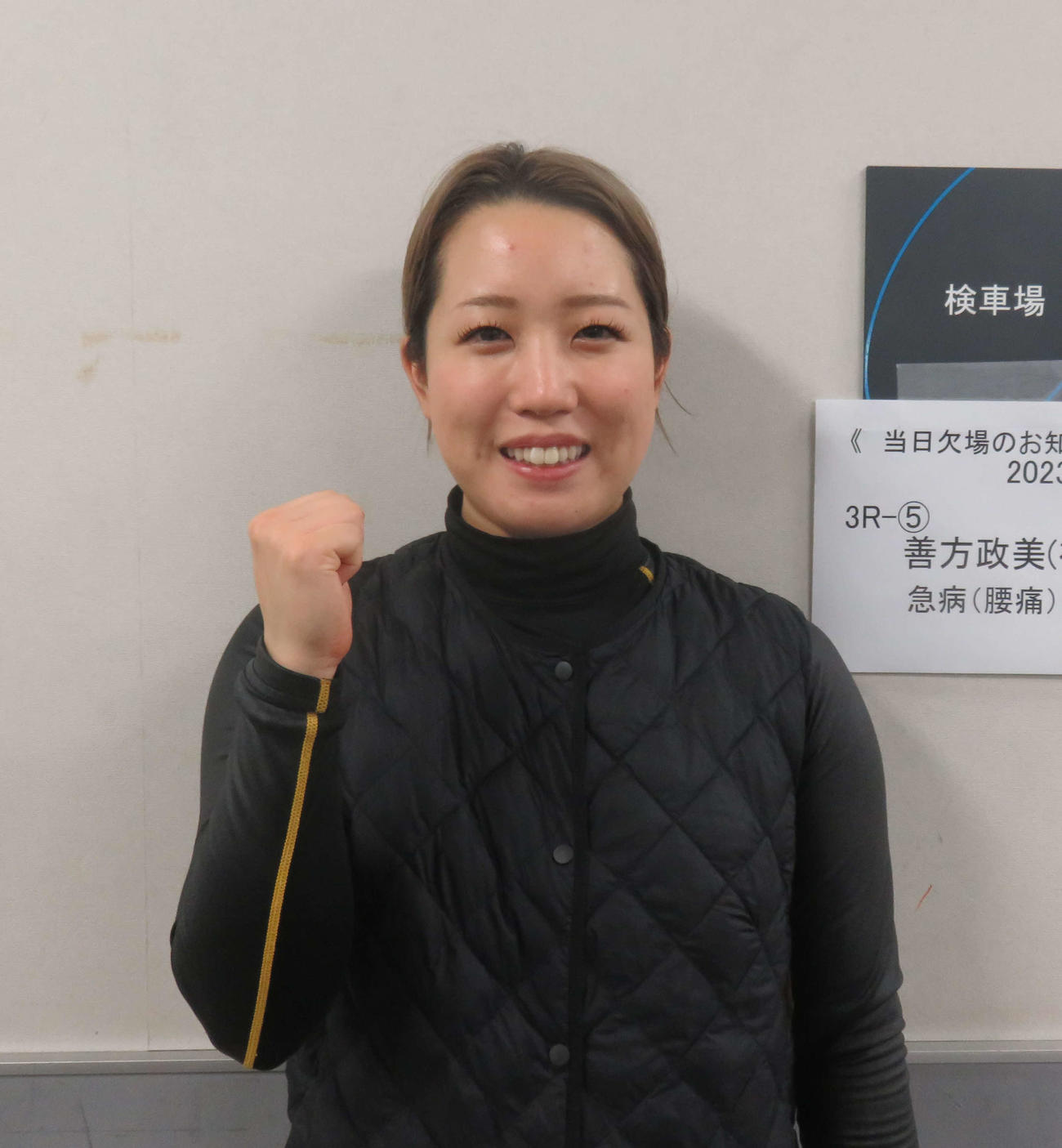 本格デビュー後、自身初の連勝で決勝に進出した地元松本詩乃（撮影・栗田文人）