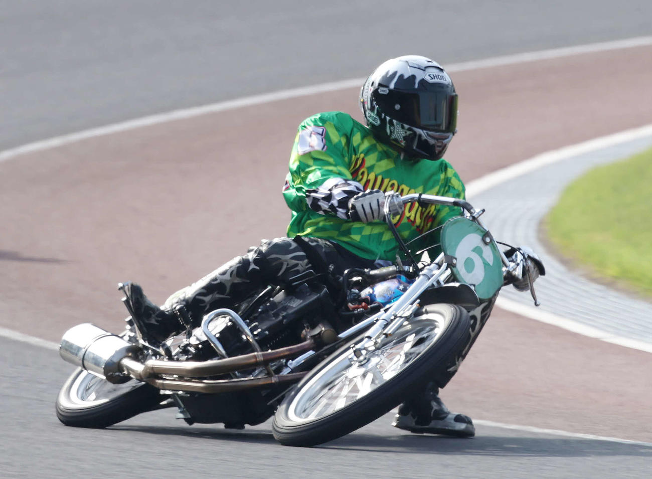 優勝戦12R、試走する森且行（撮影・丹羽敏通）
