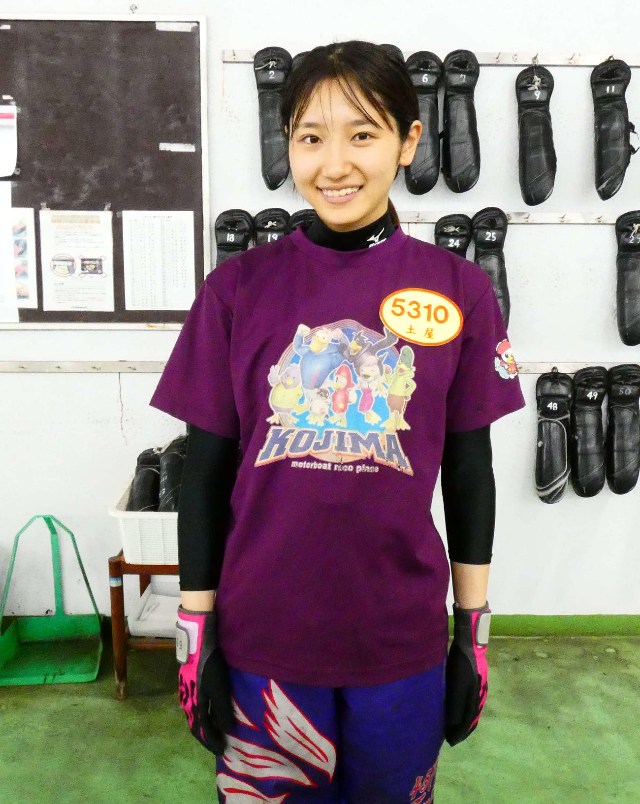 土屋蘭は2日目1R6枠と8R5枠に登場する（撮影・前原一樹）