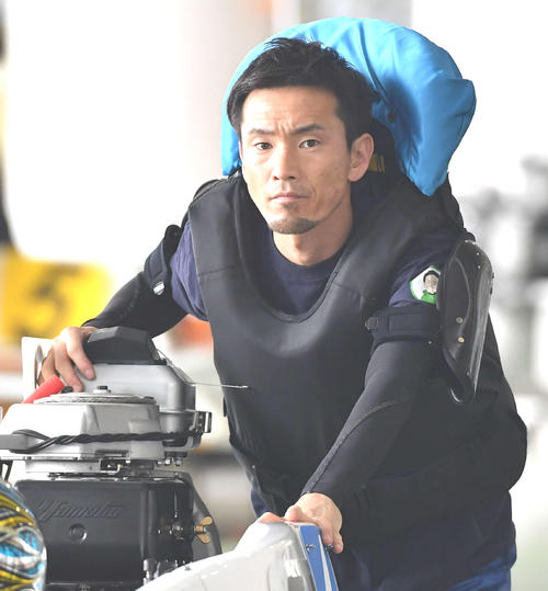 ドリーム戦4号艇の馬場貴也（撮影・岩下翔太）