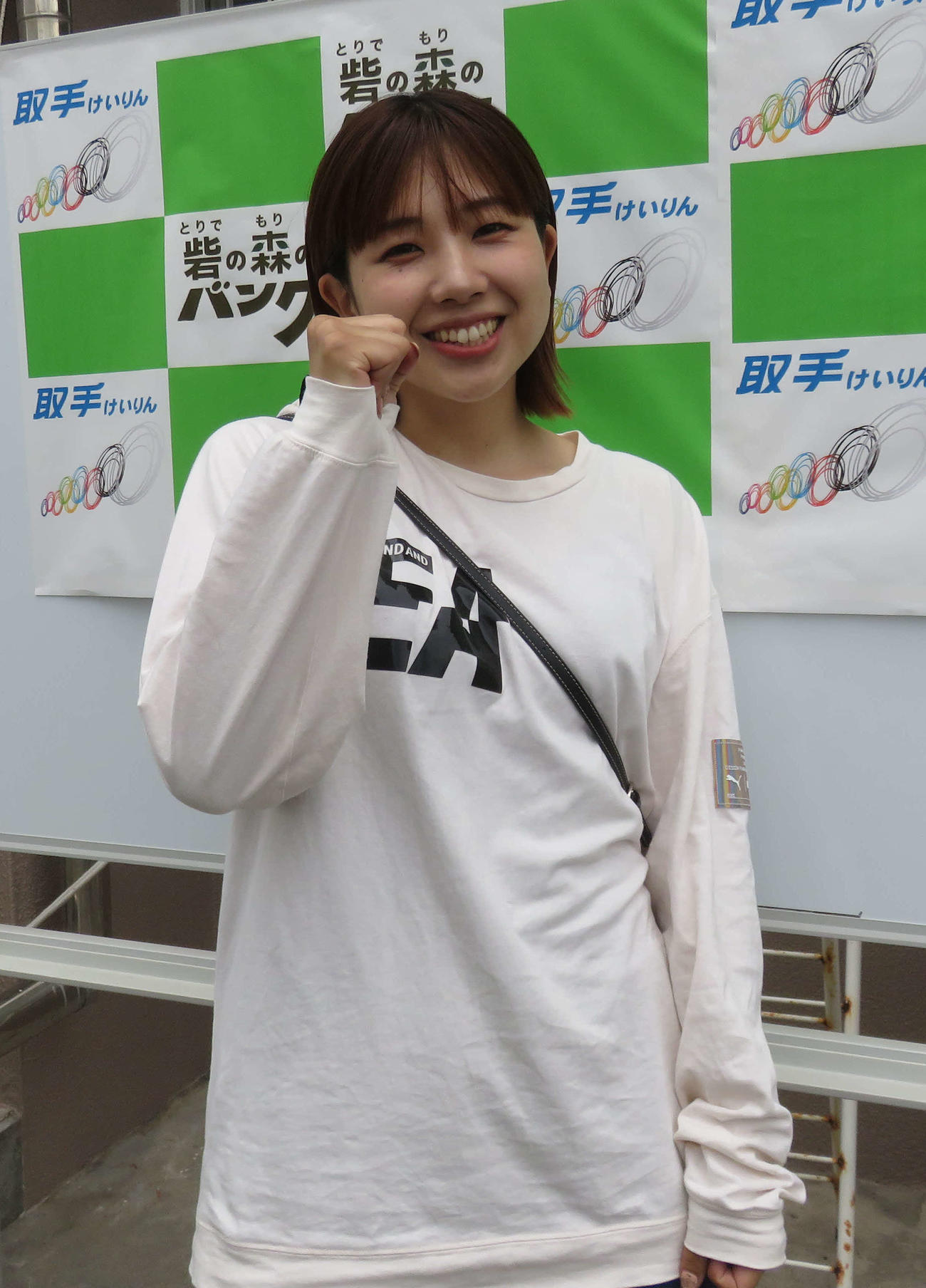 上昇モードで地元戦を迎えた岩崎ゆみこ（撮影・野島成浩）
