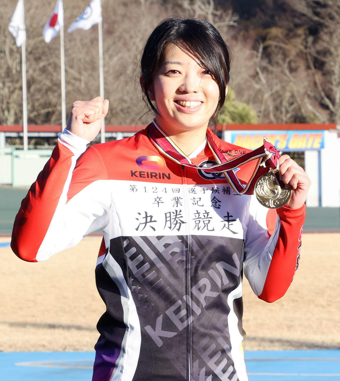 卒業記念レースを制した松井優佳（2023年3月2日撮影）