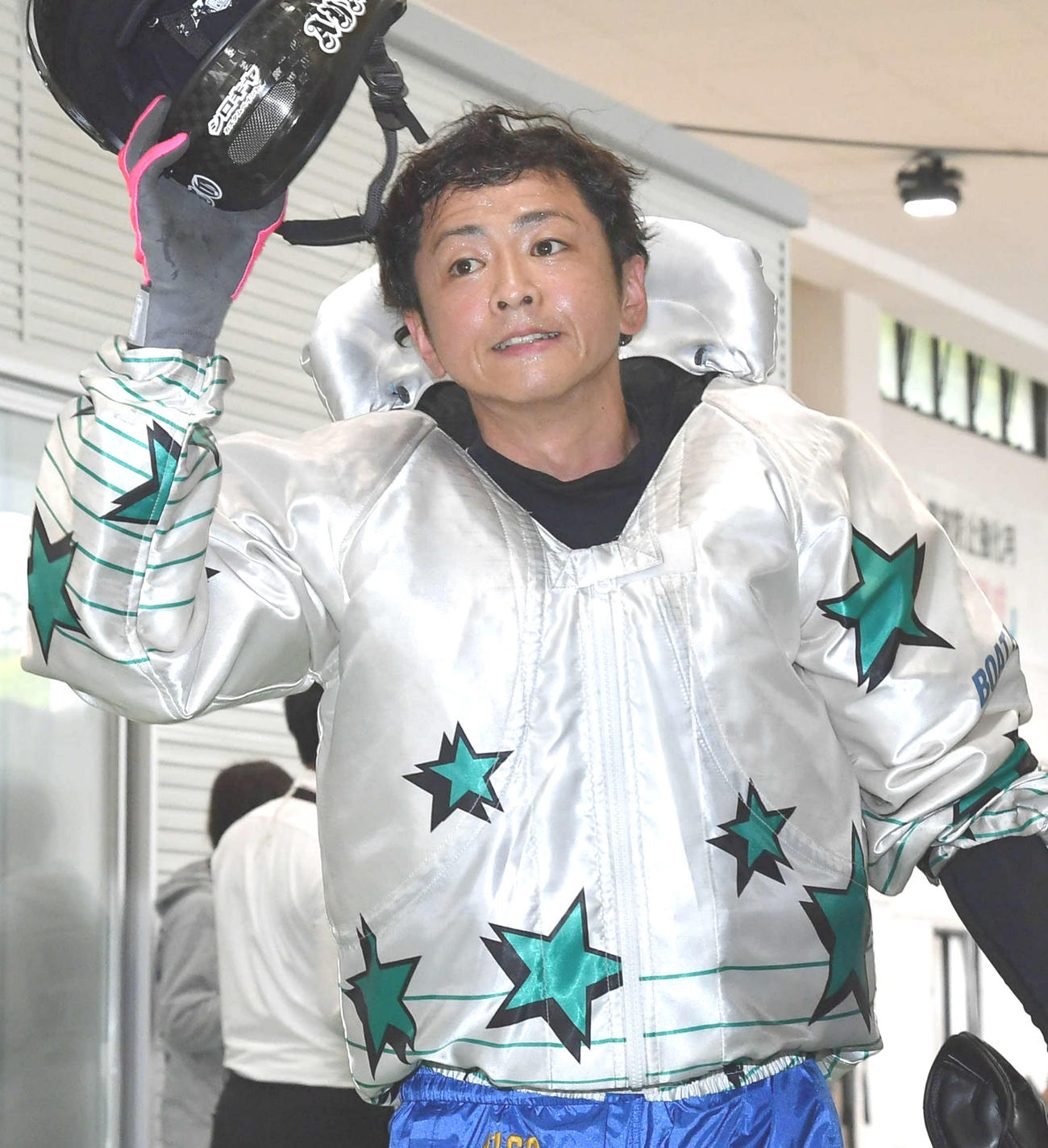 準優1着で優出した石野貴之（撮影・岩下翔太）