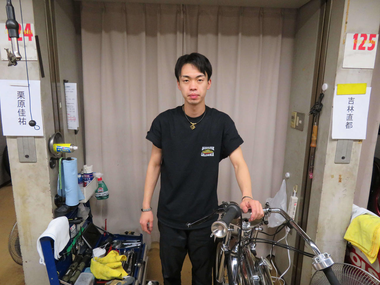 注目の36期新人レーサー栗原佳祐が登場する（撮影・小川将司）