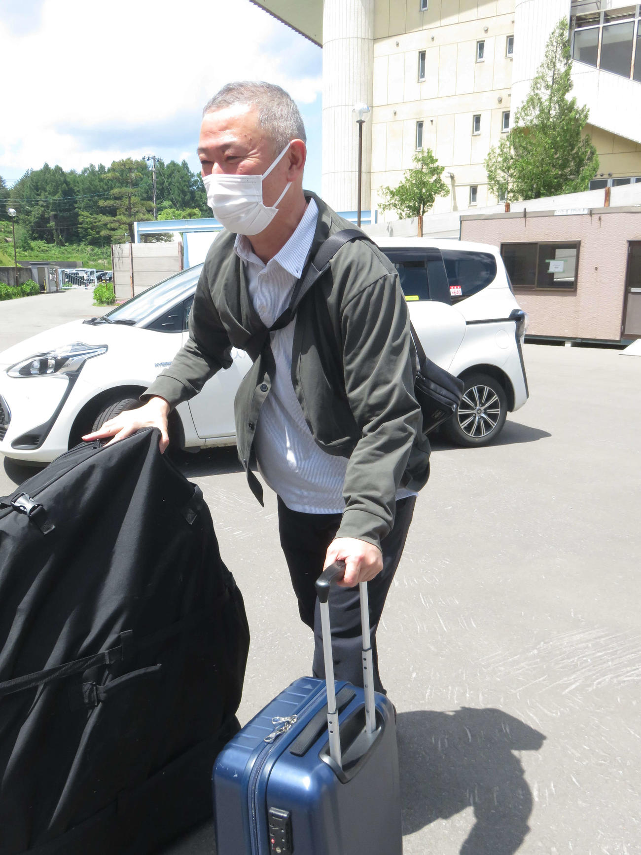 松戸ミッドナイト明けから元気に青森入りした三谷幸宏