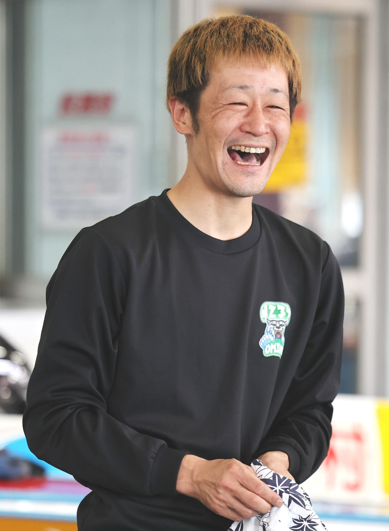前検1番時計を出した大峯豊（撮影・野上伸悟）