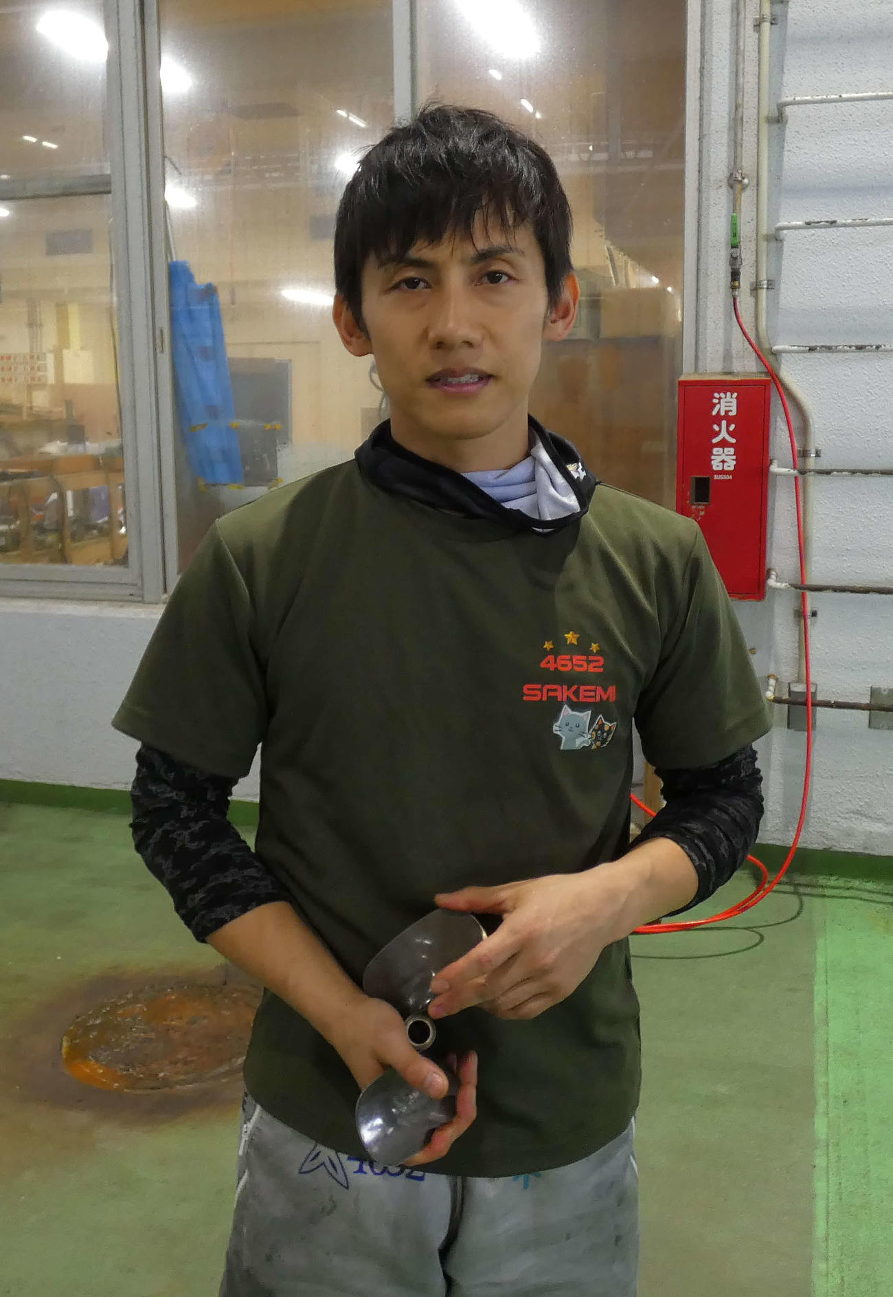 酒見峻介が伸び仕様に足を仕上げられるか見ものだ!（撮影・前原一樹）
