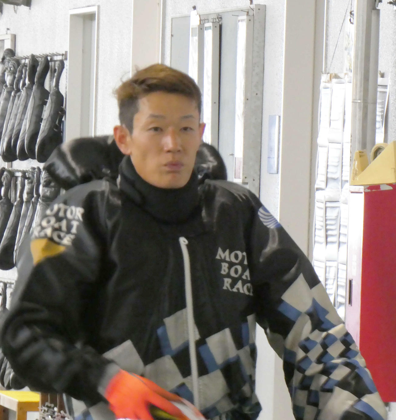 茅原悠紀は準優11R1枠に登場する。逃げて優出だ（撮影・前原一樹）