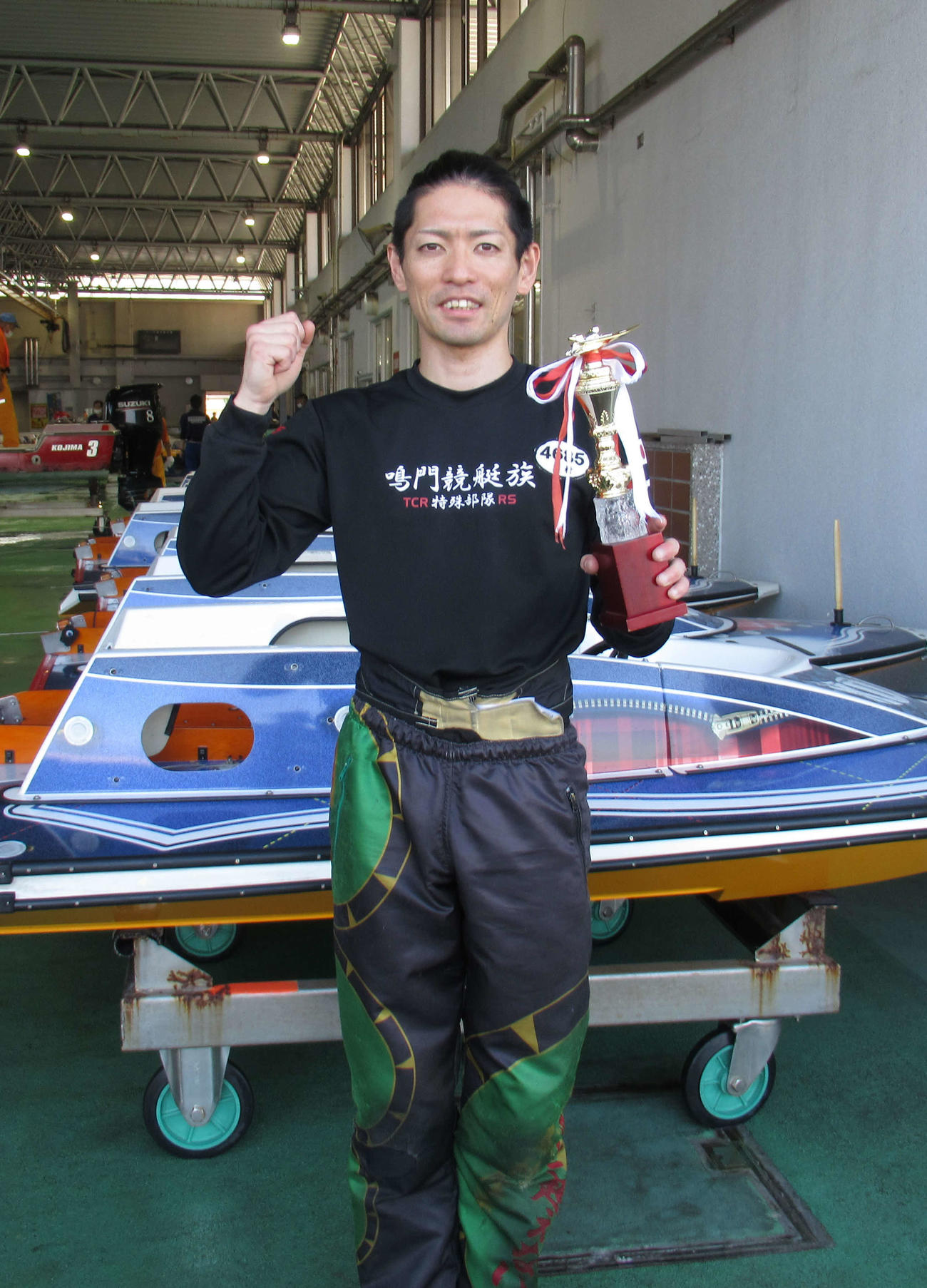 児島は周年G1キングカップに続き連勝となり、今年7度目のVを挙げた島村隆幸（撮影・高田和典）