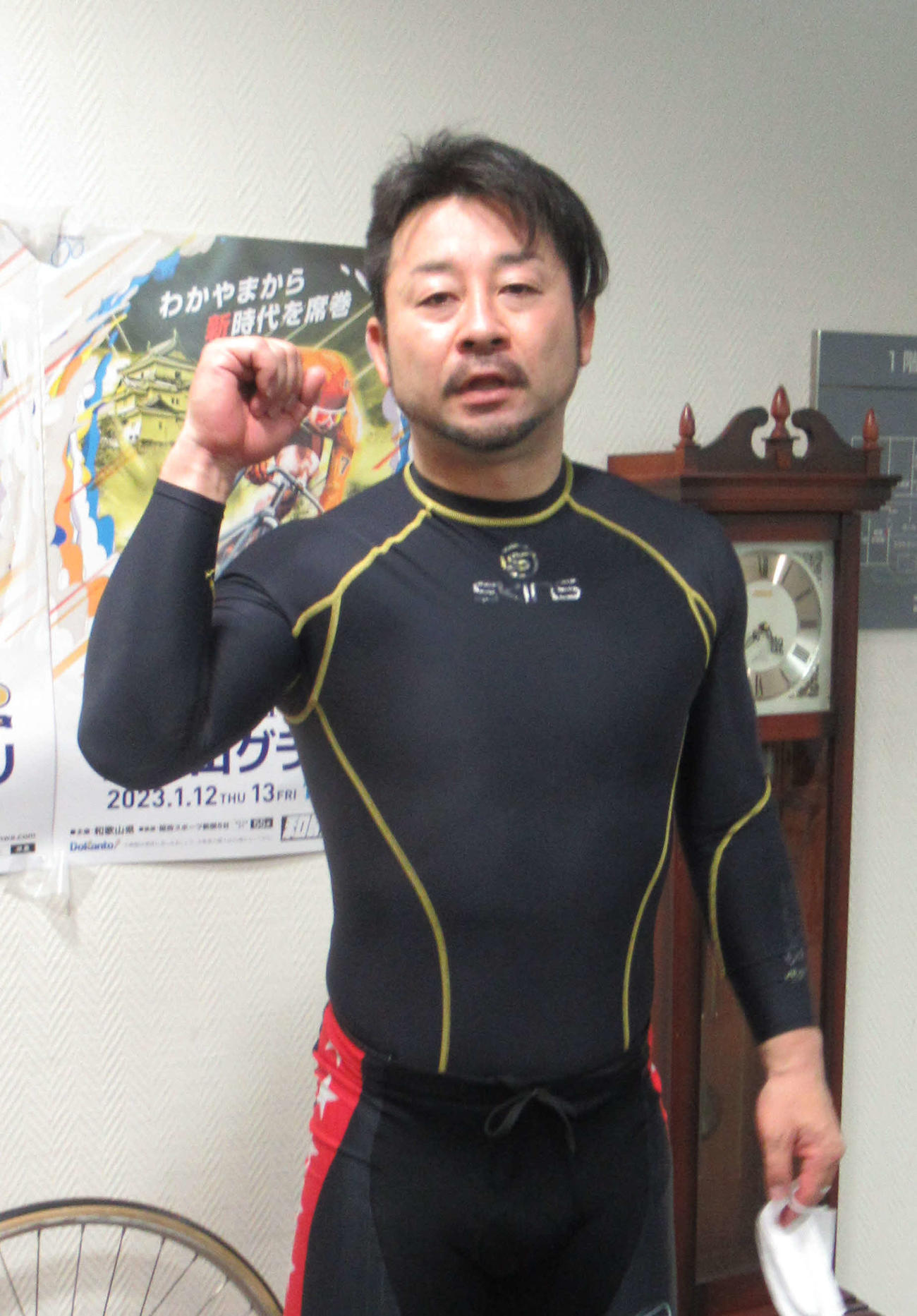 山崎芳仁（2023年1月14日撮影）