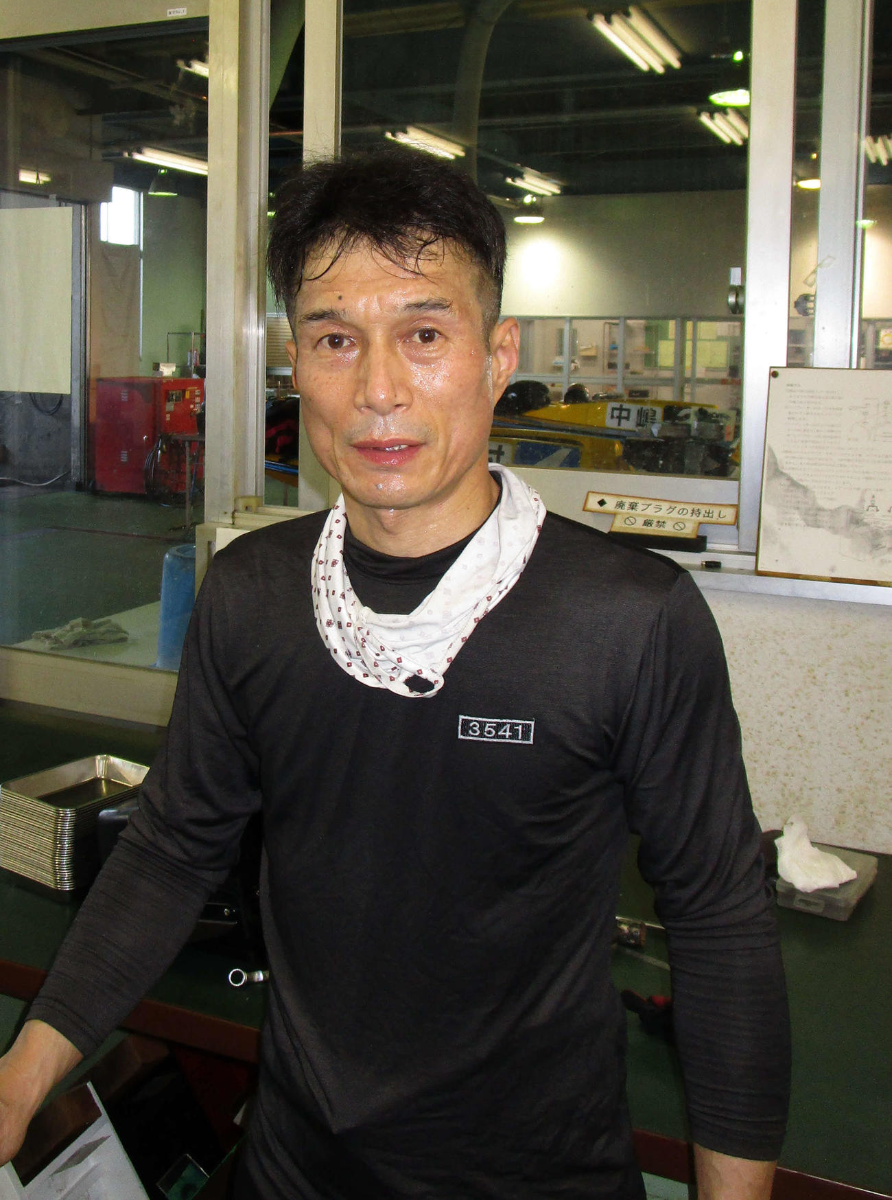 7年ぶりに特別戦を制し、地元でのシリーズに気合十分の三嶌誠司（撮影・安井雅彦）