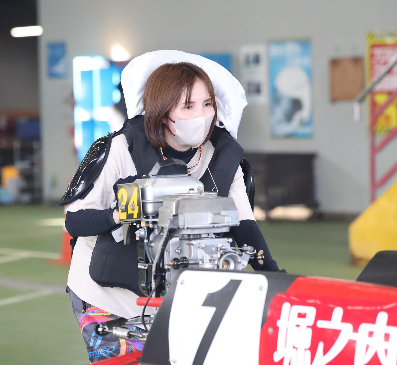 前検タイム6秒68と、文句なしの1番時計をマークした堀之内紀代子