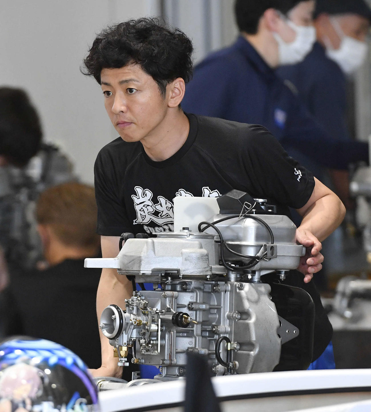 前検から好ムードの石野貴之（撮影・岩下翔太）