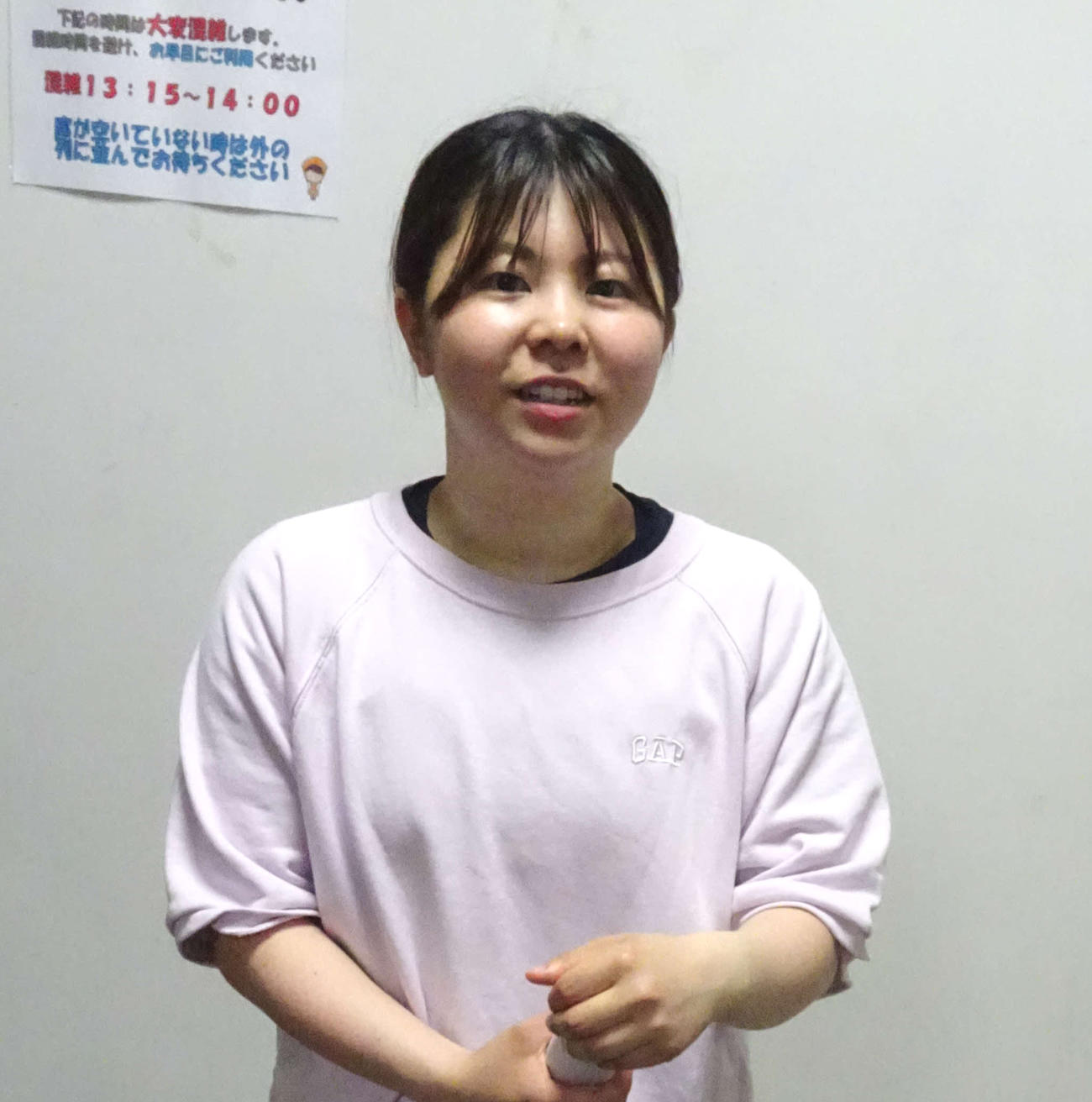 3・79のギアをものにしたいと話す小泉夢菜