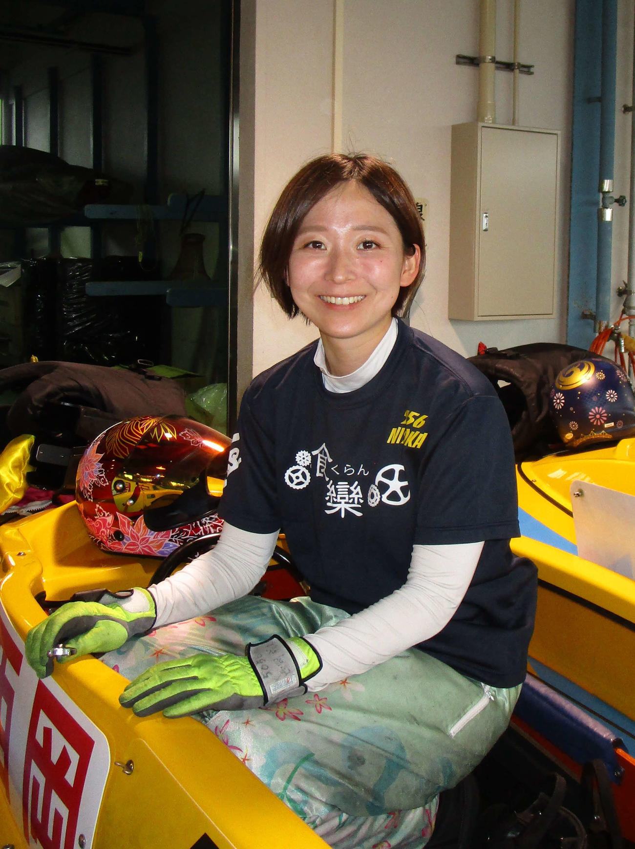 3日目1、3着で準優好枠を狙える位置まで上昇した西岡成美（撮影・安井雅彦）