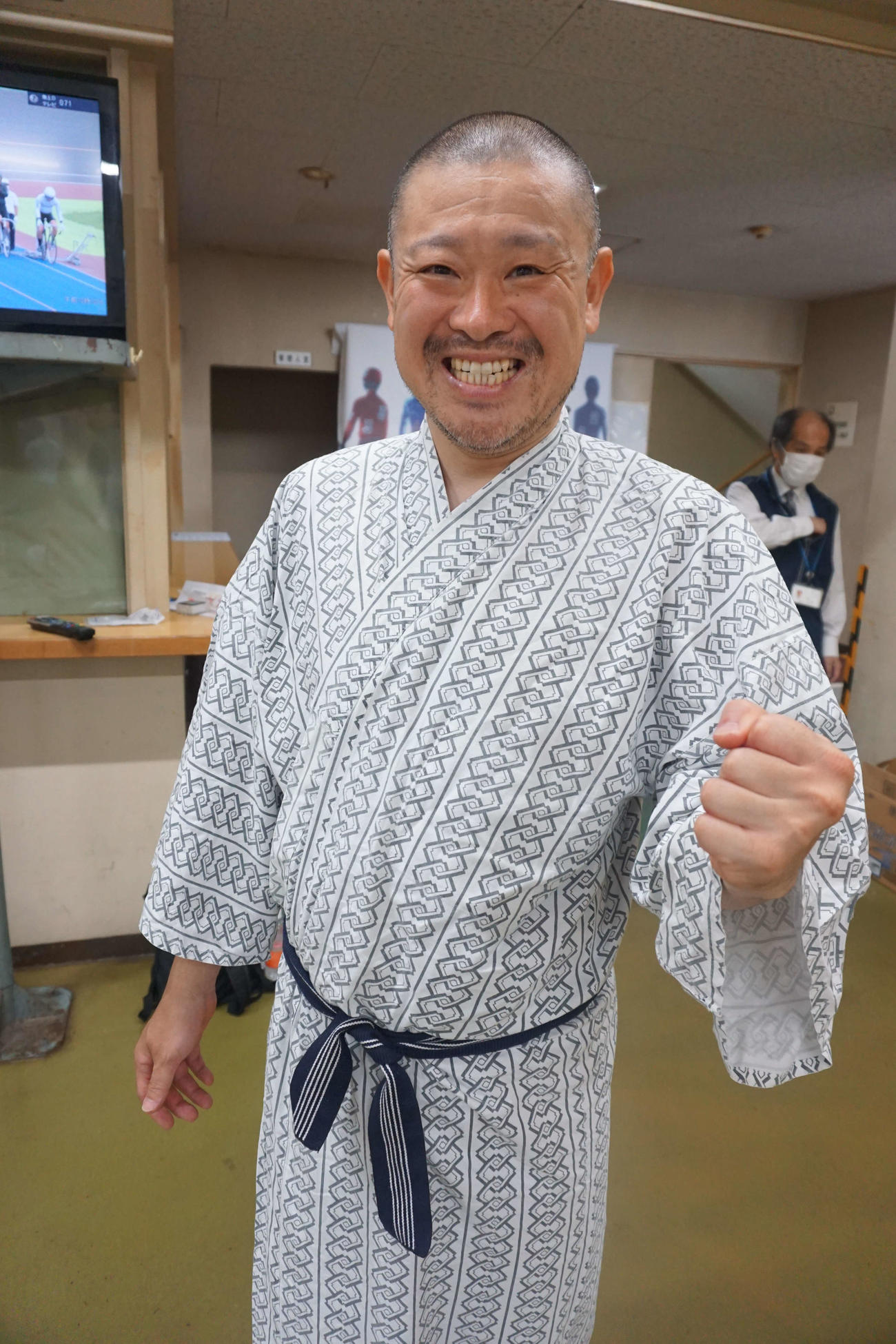 先輩の朗報を受けてやる気満々の阿部英光