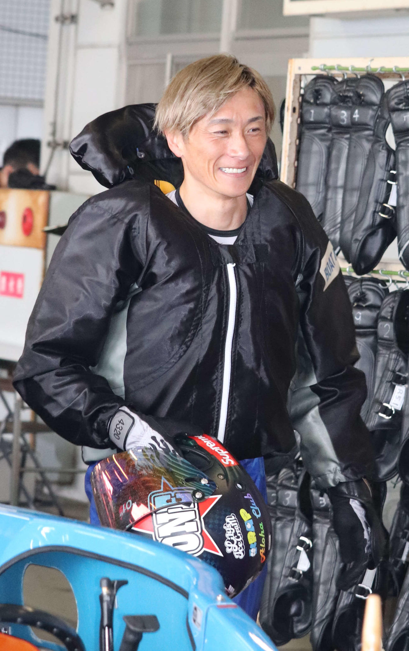 準優10Rを2着で優出を決めてホッとした表情の峰竜太