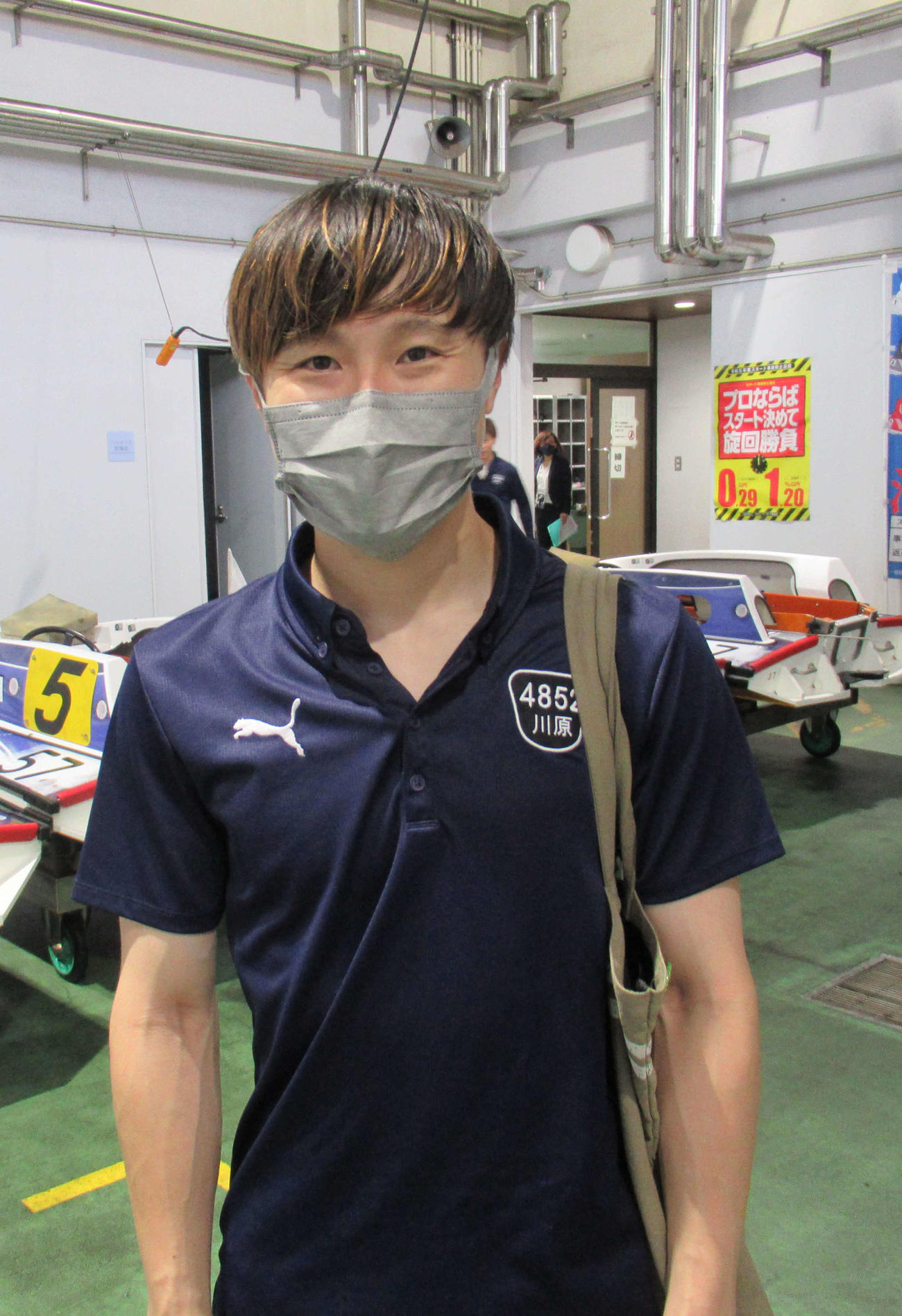 川原祐明は複勝率21・9％の低調機を上向かせようと整備が続く（撮影・高田和典）