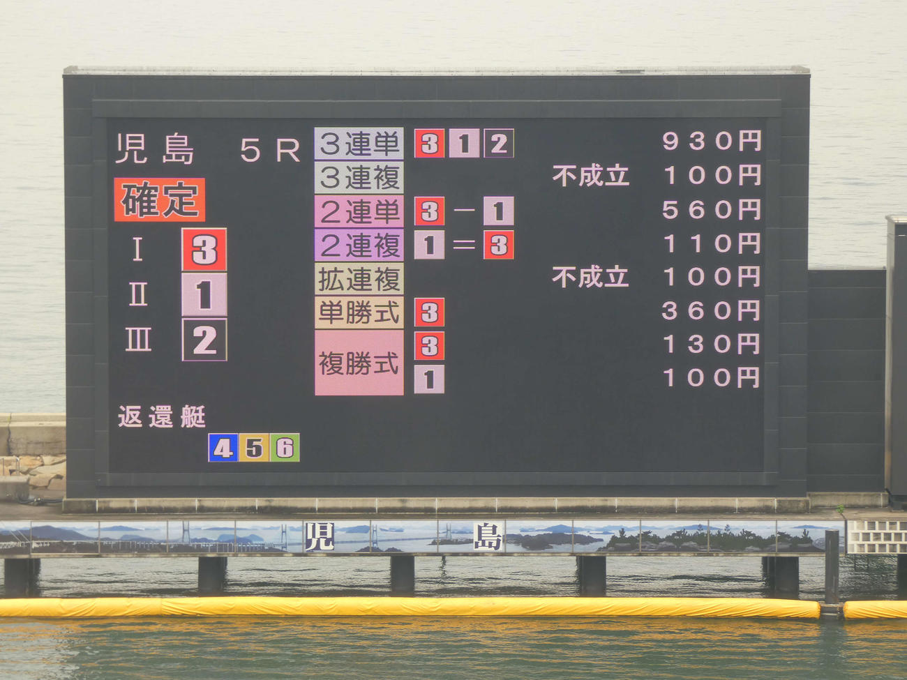 5Rで3艇の集団フライングが発生した