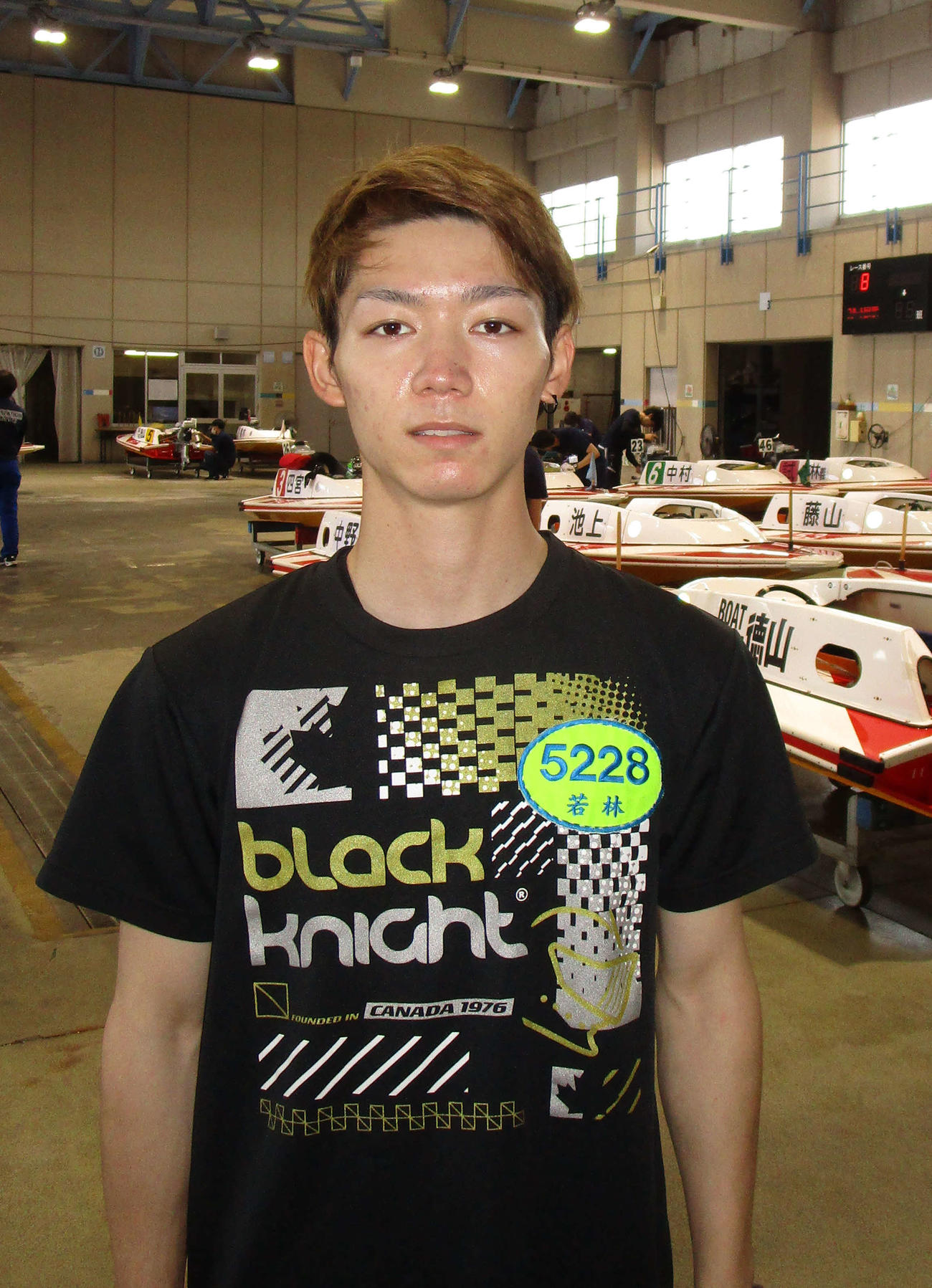 3日目に2勝目を挙げ、徳山初参戦で準優好枠を狙う若林樹蘭（撮影・安井雅彦）