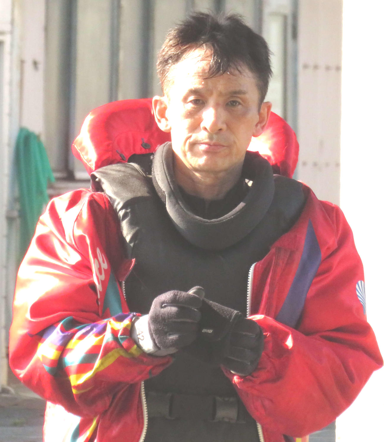 しぶとさを発揮して中間着にまとめる大塚浩二