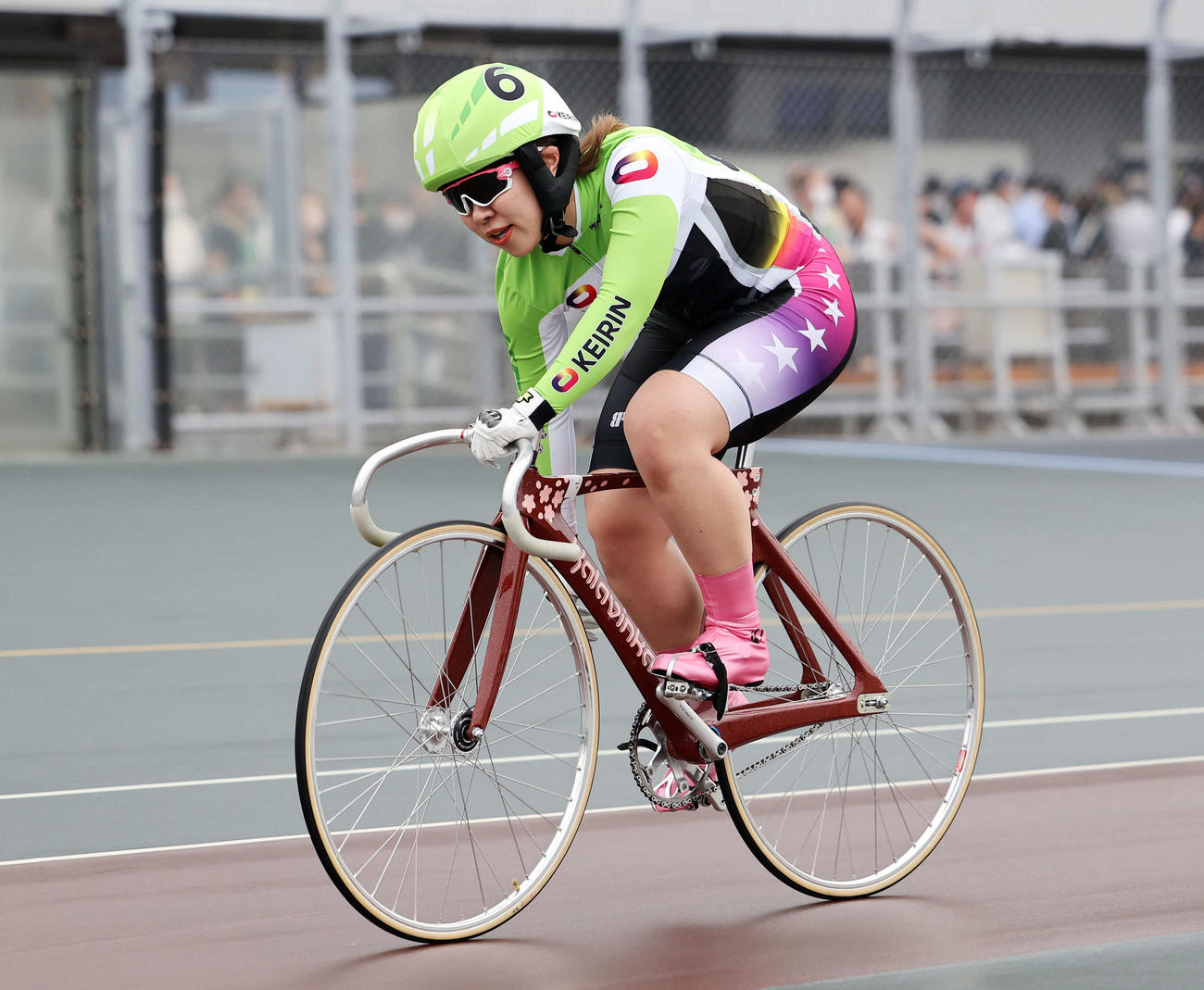 函館2R、L予選で1着の山原さくら（撮影・鈴木正人）