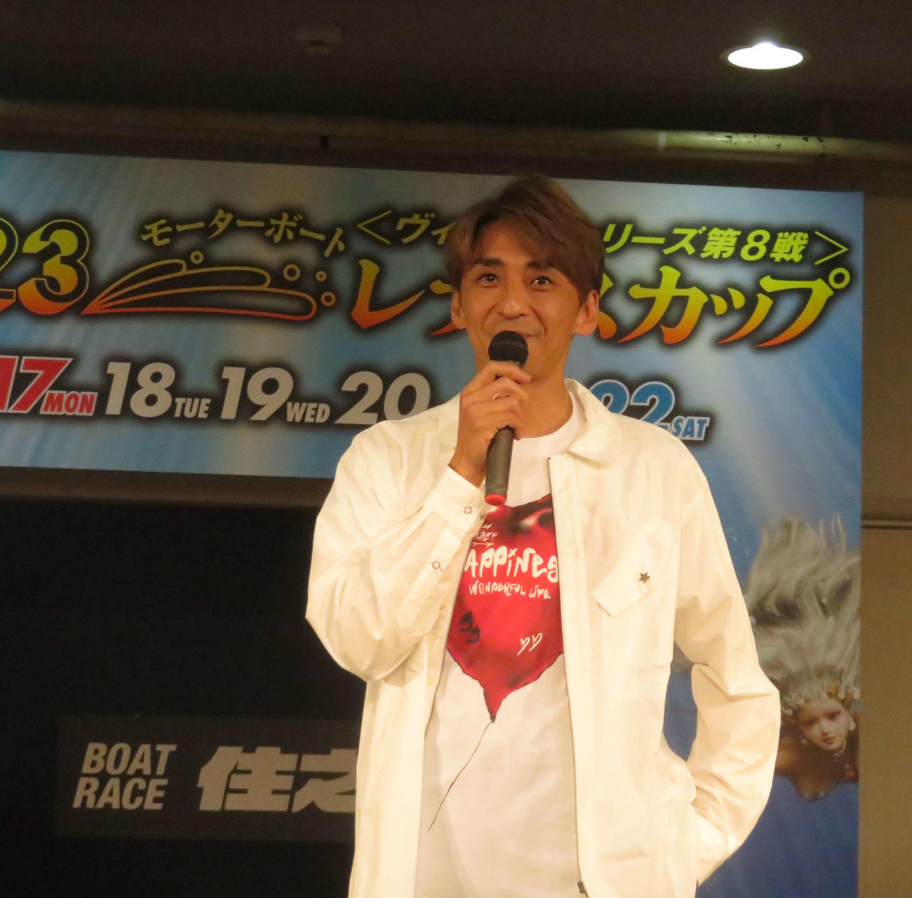 森且行が住之江ボートでトークショーを行った