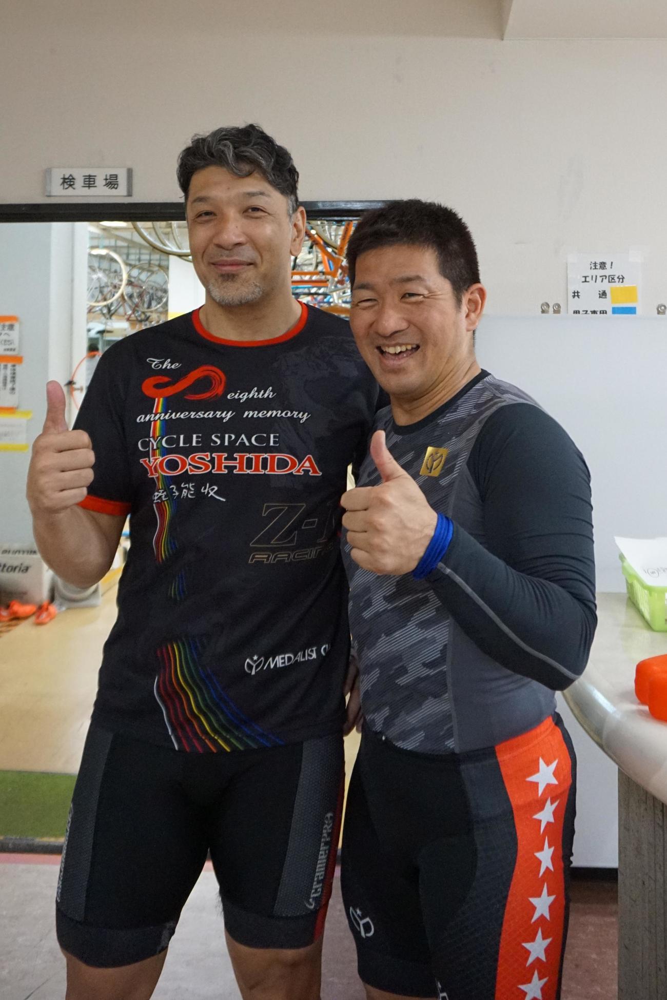三宅達也（左）と佐々木則幸の同期コンビがワンツーを決めた