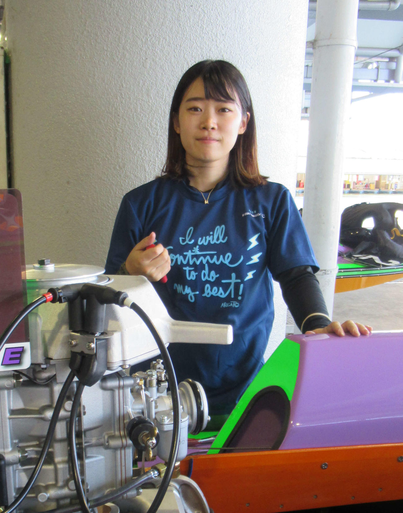 4日目9Rで快勝し準優進出を決めた薮内瑞希（撮影・奈島宏樹）