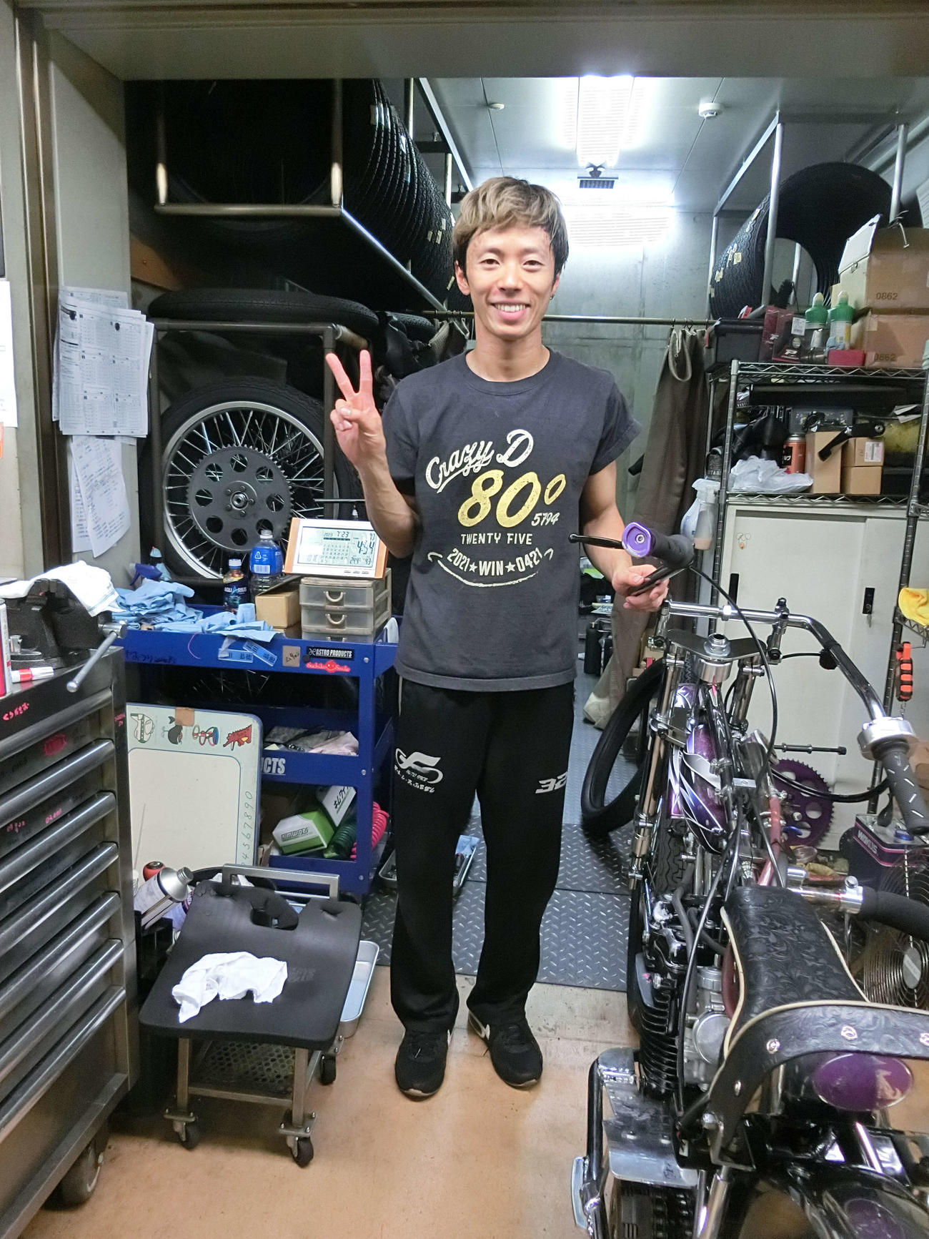 エンジンがいい小林瑞季はスタート勝負に出る（撮影・海老原実）