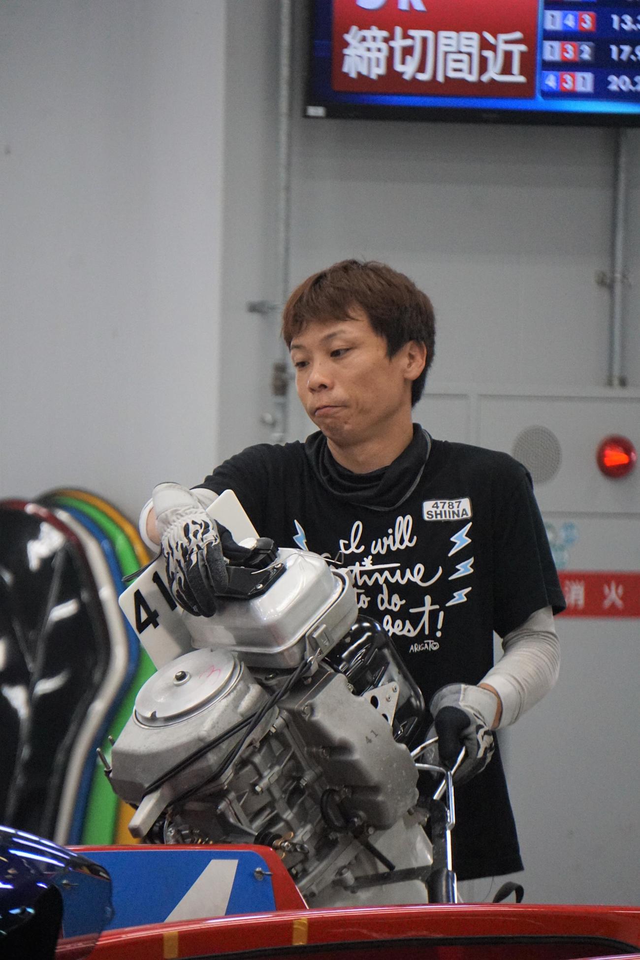 優勝戦へ進出した椎名豊