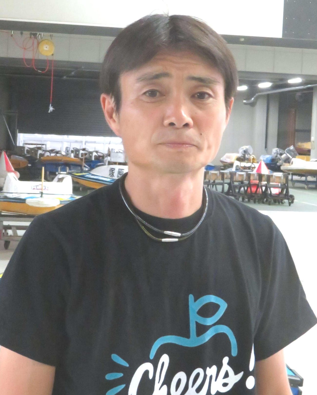 好素性機で予選突破を目指す長谷川充