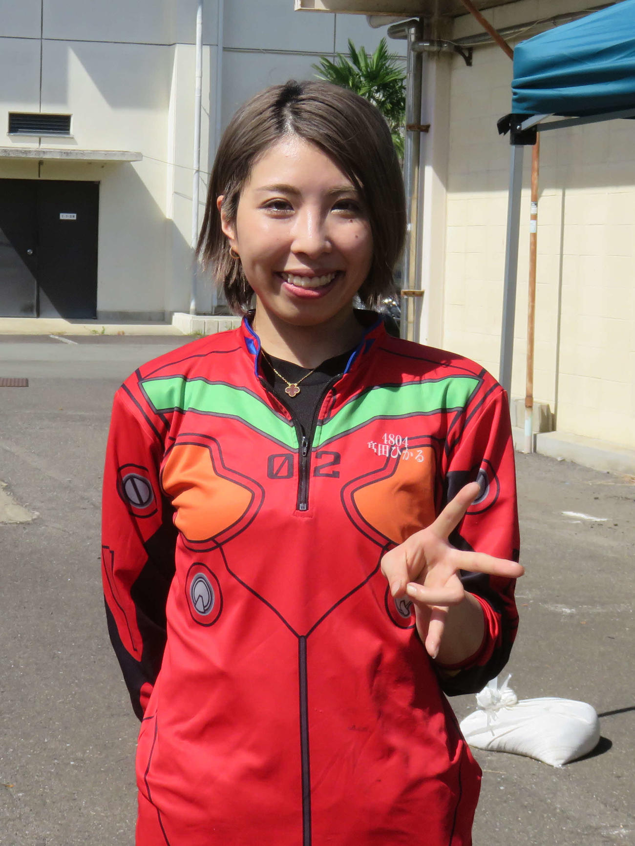 29歳の誕生日を連勝で飾った高田ひかるは、やや控えめに小さくピースサイン
