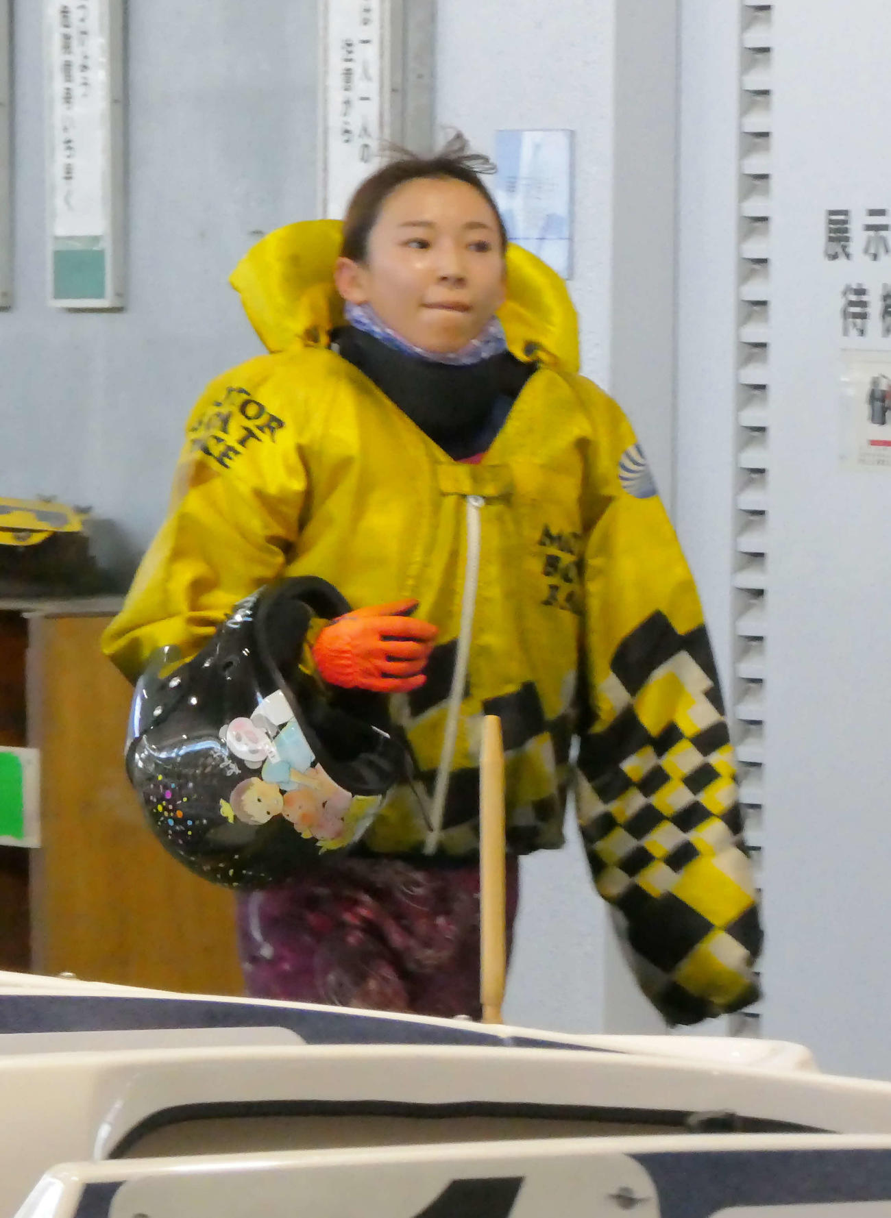 守屋美穂は2日目7、12Rに登場する（撮影・前原一樹）