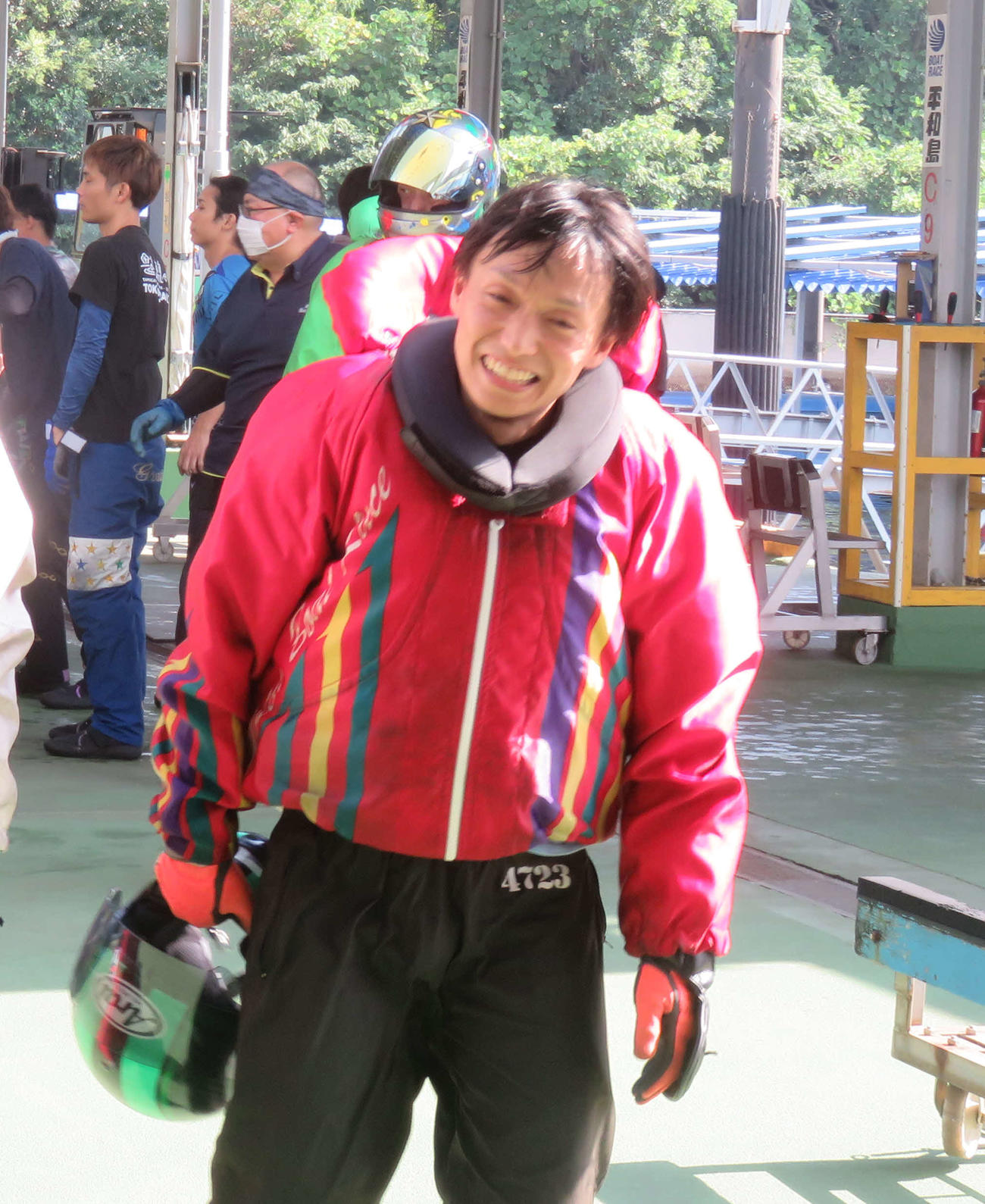寺島吉彦は1、2着の好成績に笑顔がこぼれた