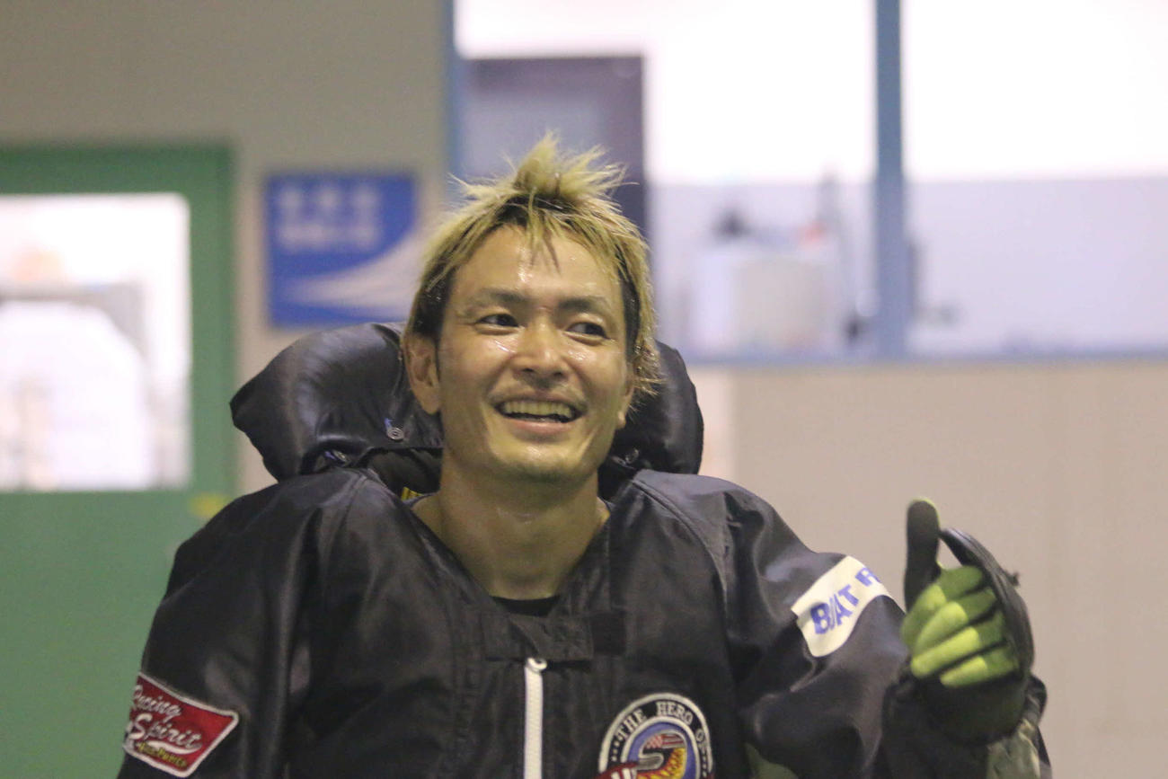 準優9Rで差しを決めた池永太は笑顔で引き上げてきた