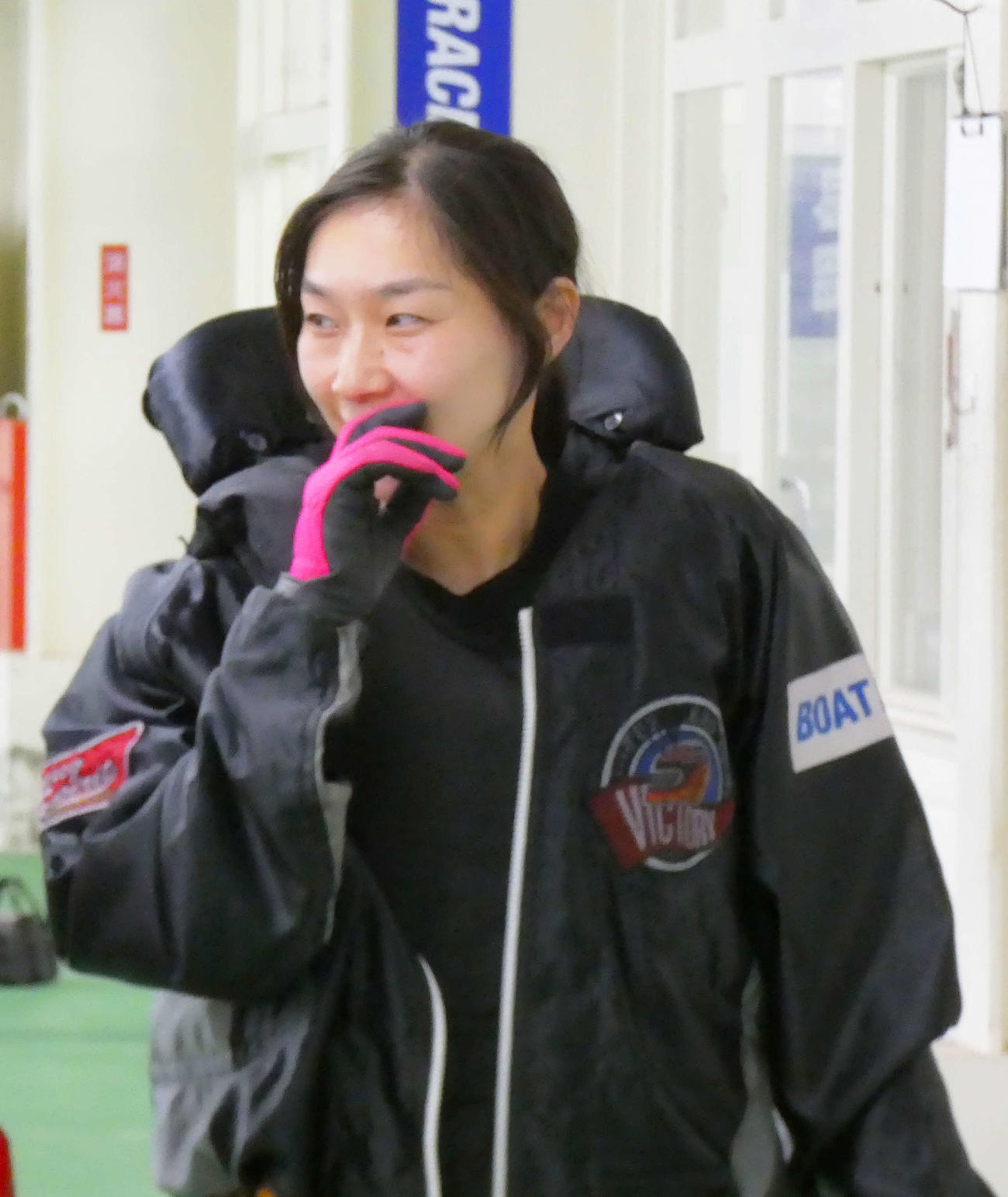 宇野弥生は12R優勝戦4枠。足の底上げを急ぐ（撮影・前原一樹）