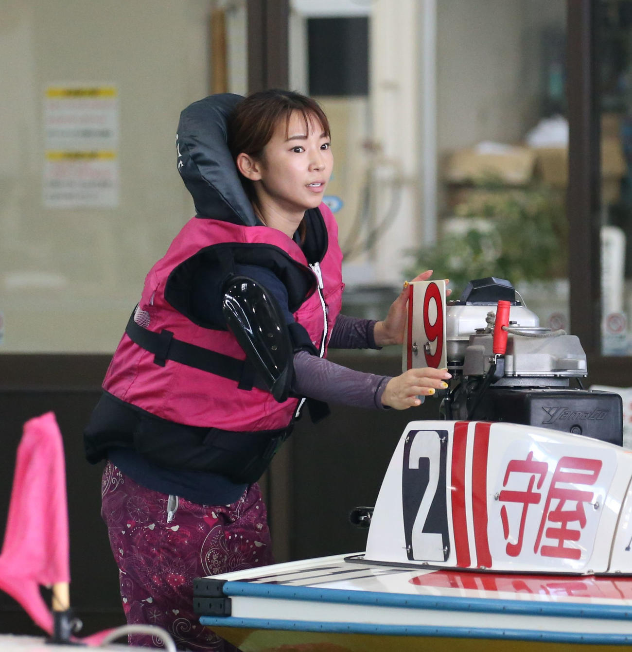 守屋美穂が10Rで2着に食い込んだ（撮影・冨田成美）
