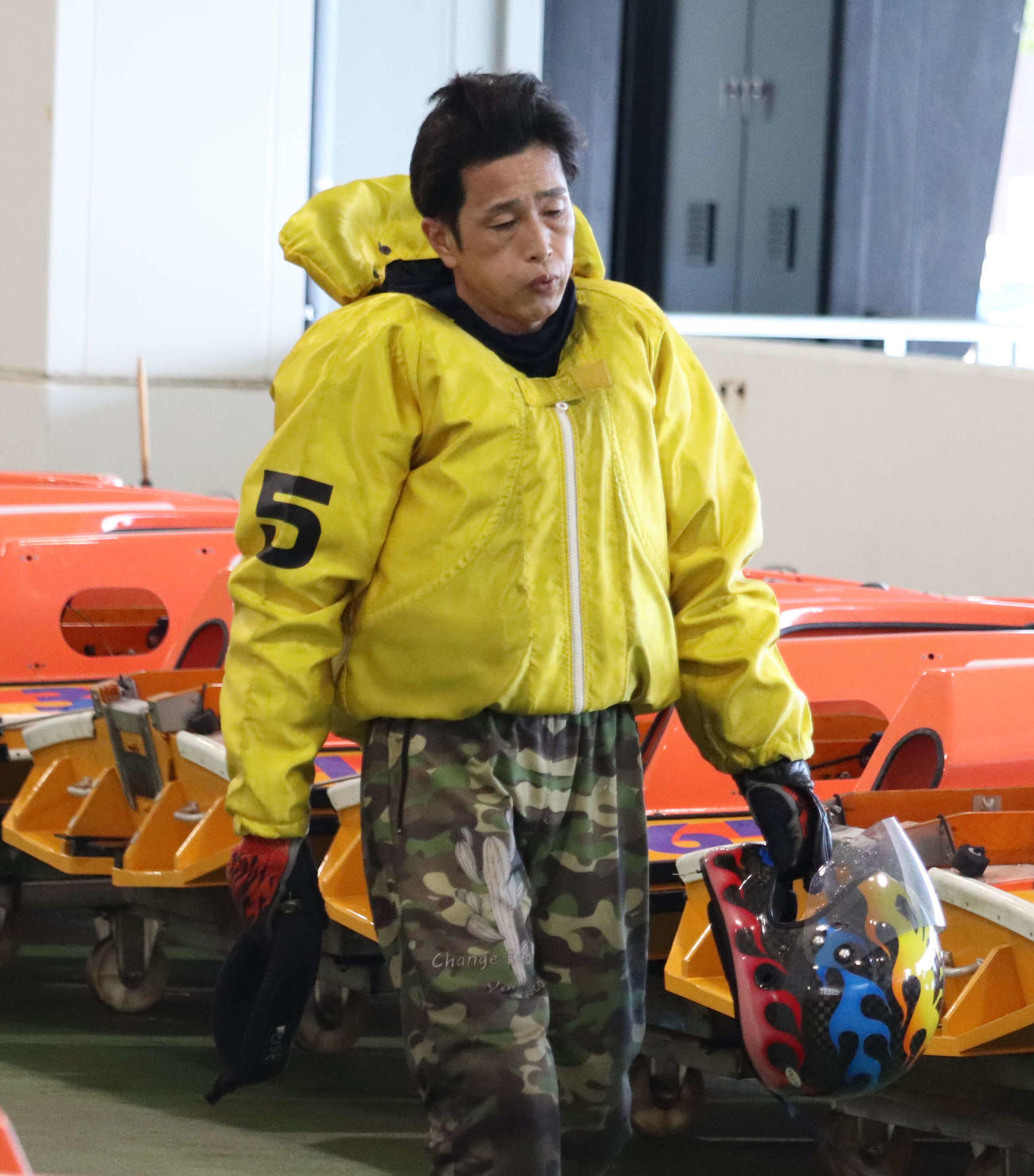 馬袋義則が予選突破を決めて胸をなで下ろした