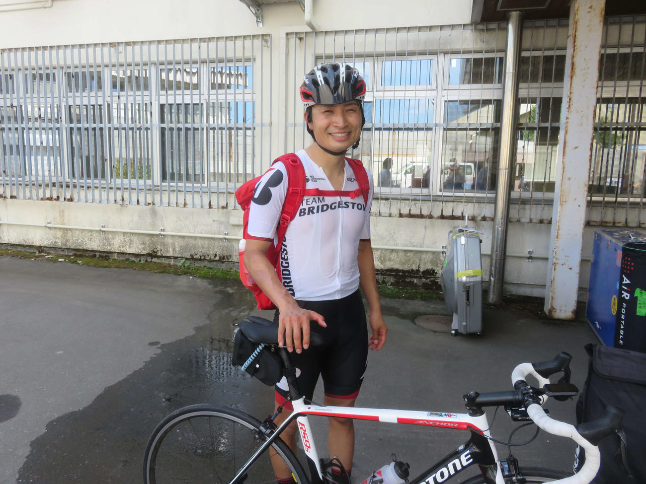 橋本英也は青森空港からロードバイクで競輪場入り