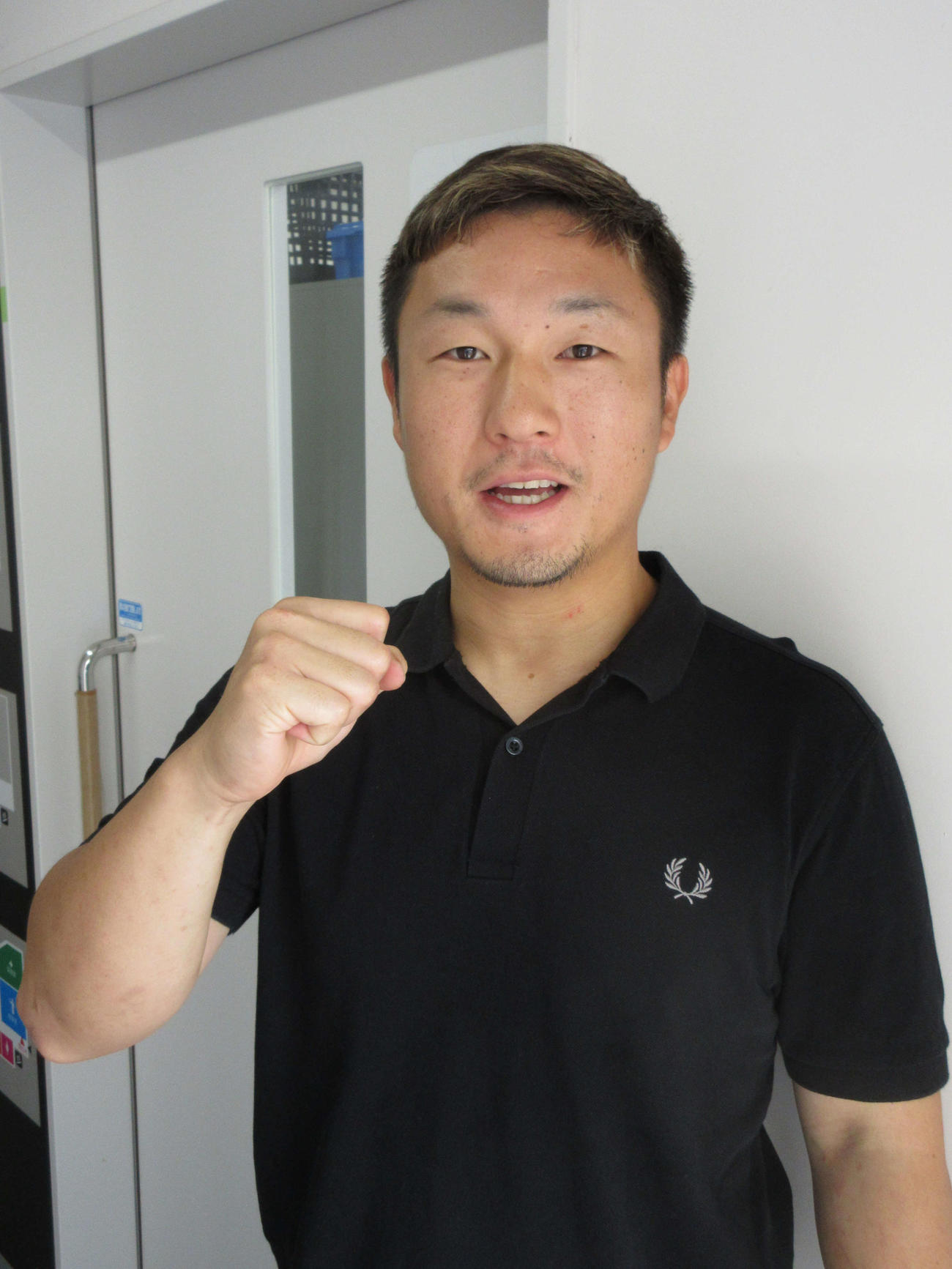 山中崇弘が気合の走りをファンにアピールだ