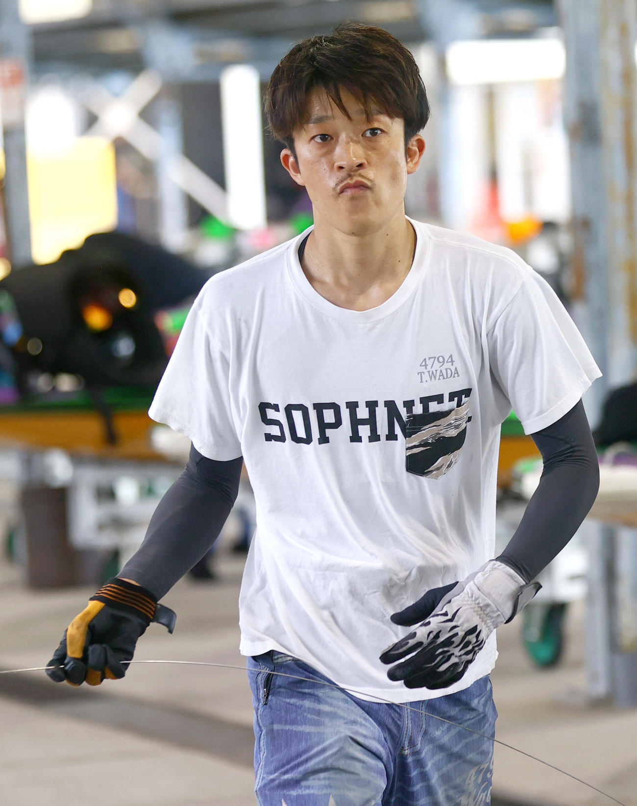和田拓也は挑戦者らしく果敢なプレーを見せる