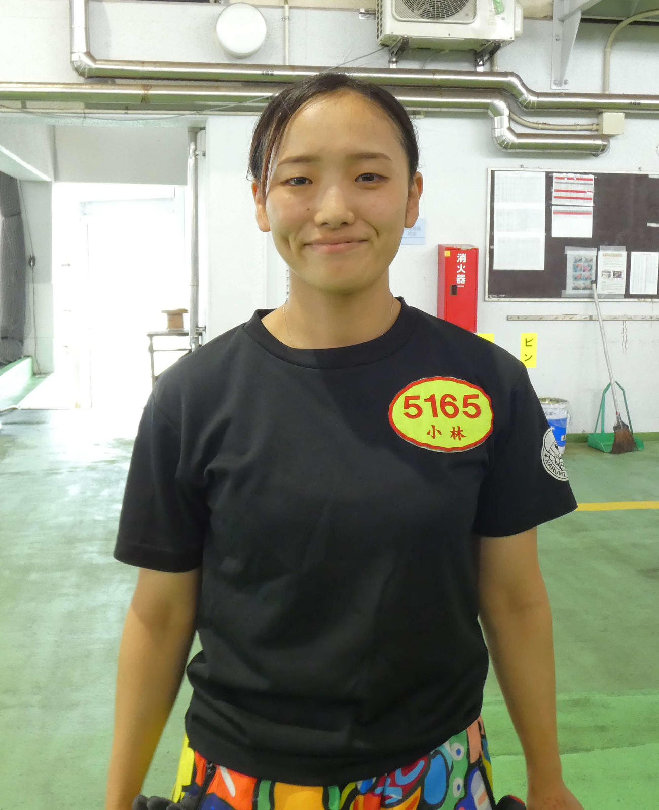 小林愛実は初日2R4枠にスタンバイ（撮影・前原一樹）