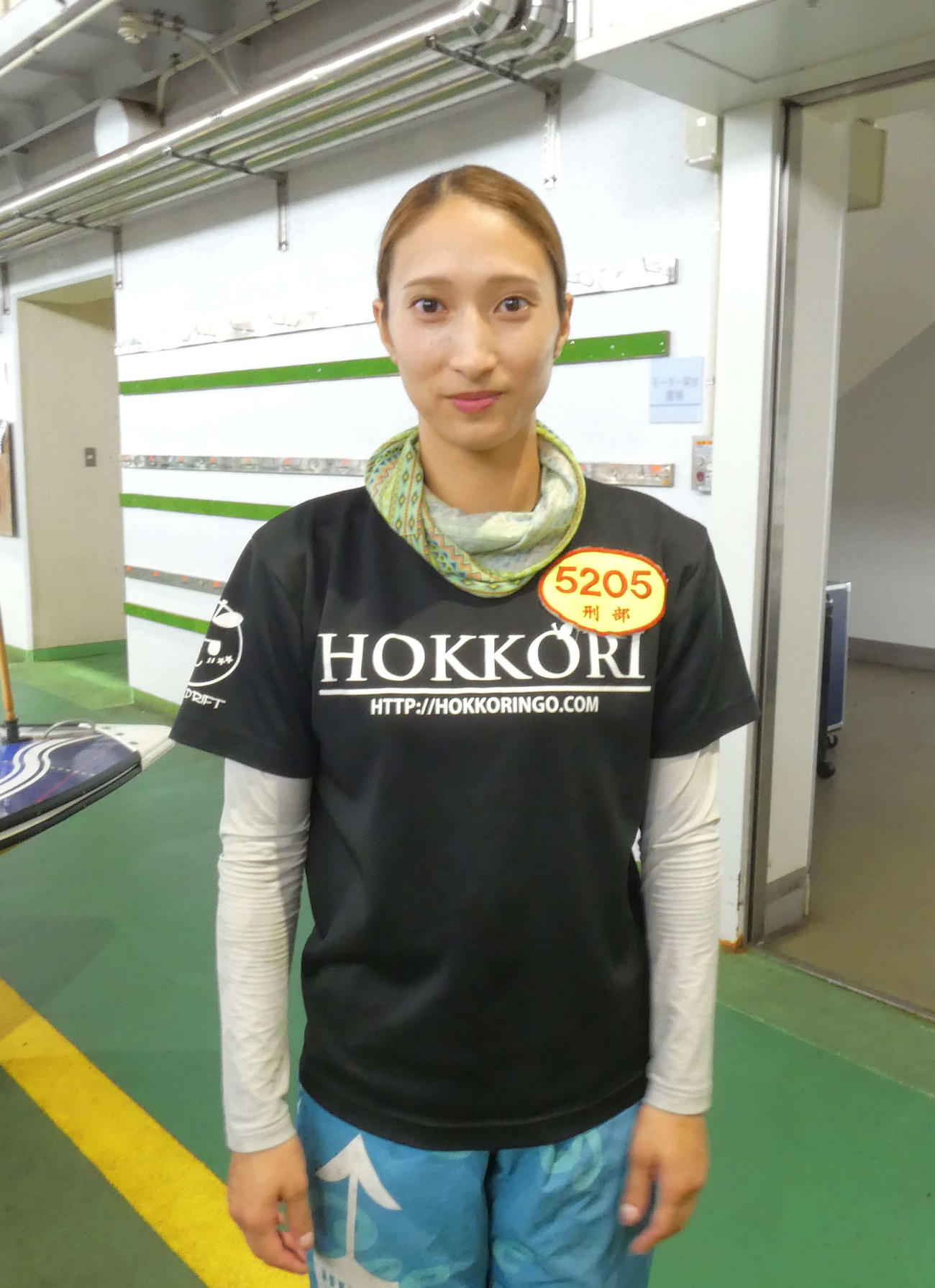 刑部亜里紗の14号機は伸びを中心に気配はいい（撮影・前原一樹）