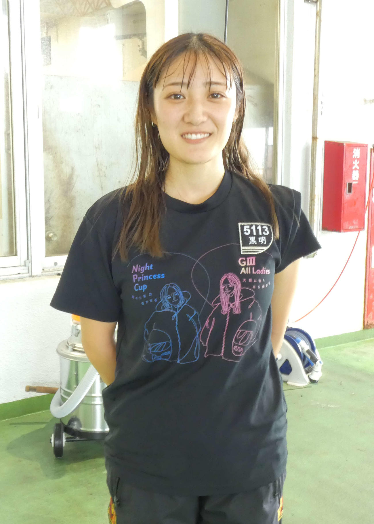 黒明花夢はデビュー初準優進出を決めた。平常心で走り抜ける（撮影・前原一樹）