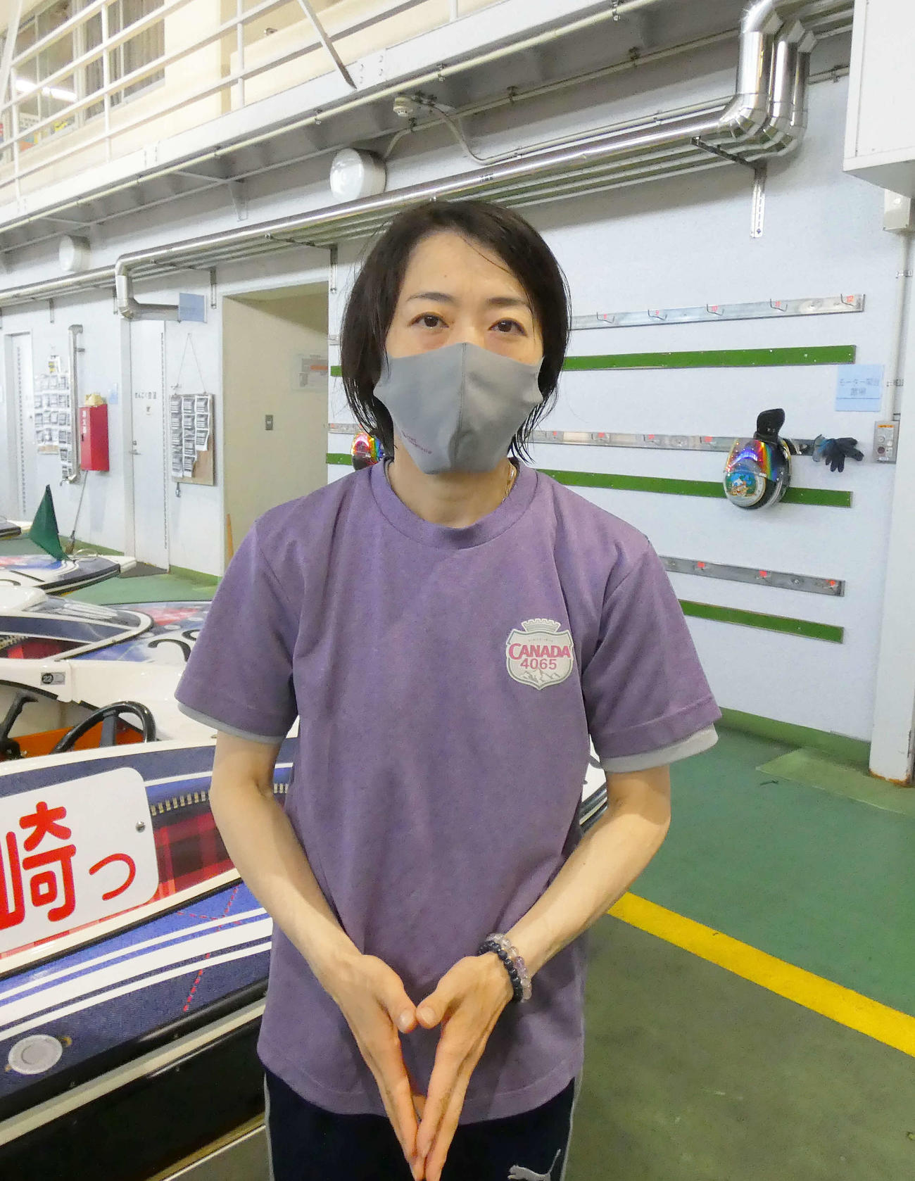 金田幸子は調整に苦労しながら優勝戦12R5枠を手に入れた（撮影・前原一樹）