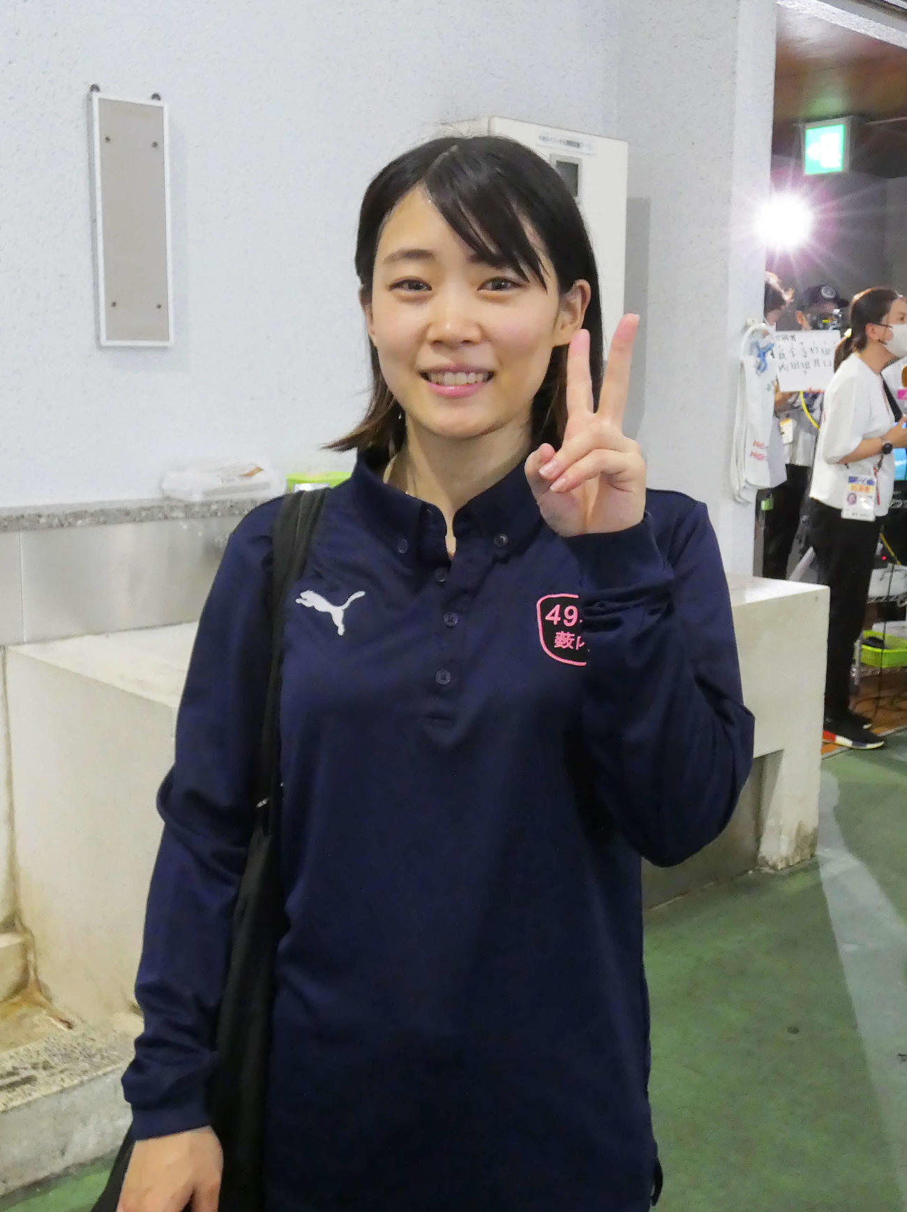薮内瑞希がデビュー初優勝に向けて展開を突く！（撮影・前原一樹）