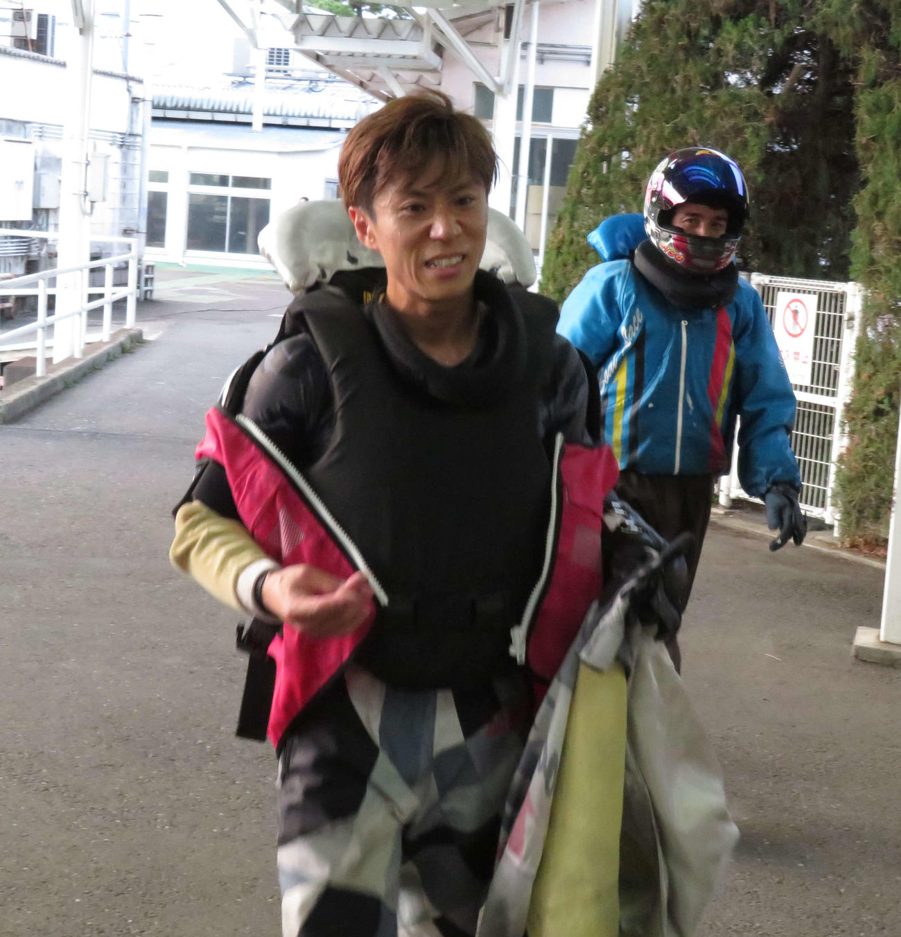 大池佑来が準優1着も1周1Mで差されてしまい、レース後は悔しさをあらわにした。（撮影・古村亮）
